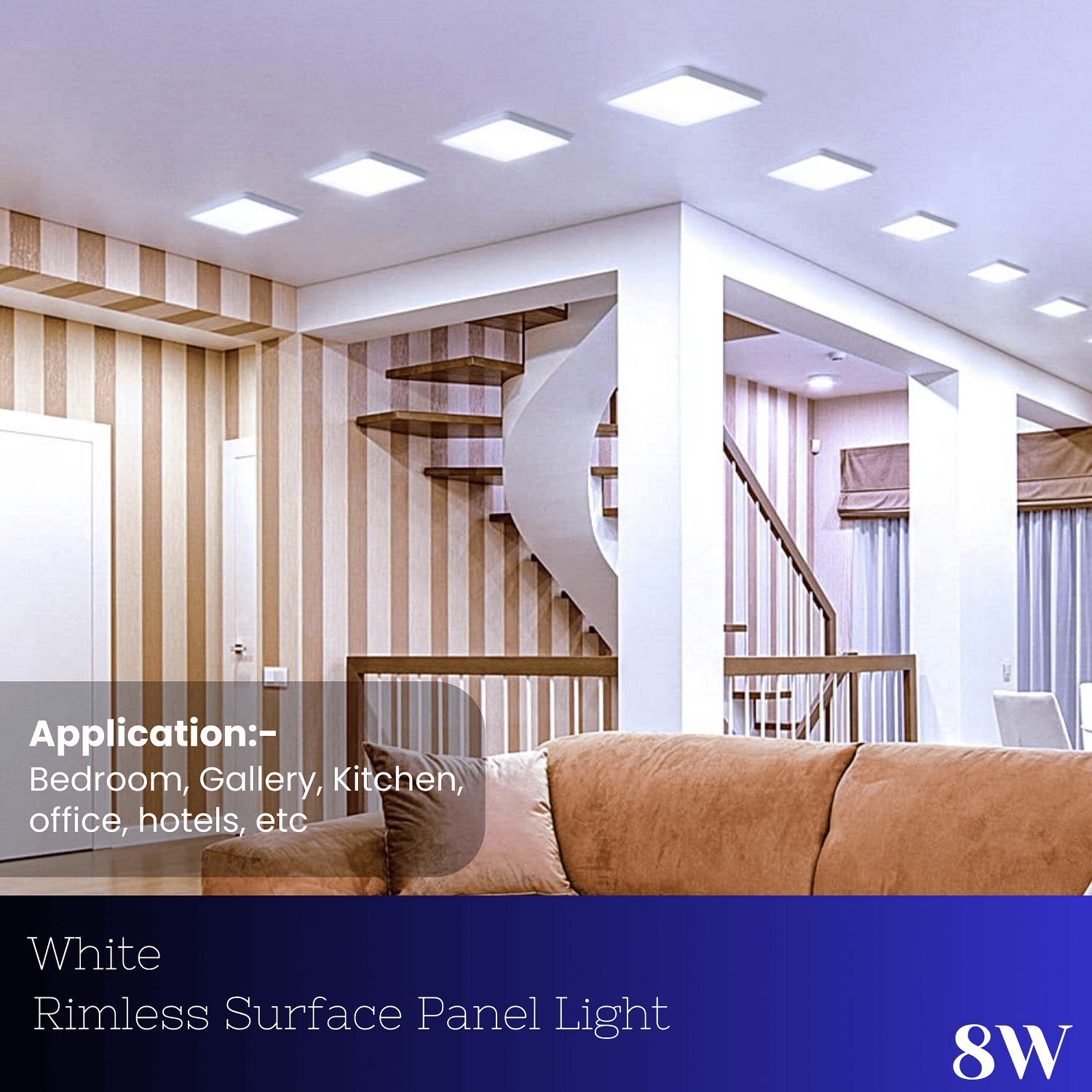 8 watt led ceiling light square on sale