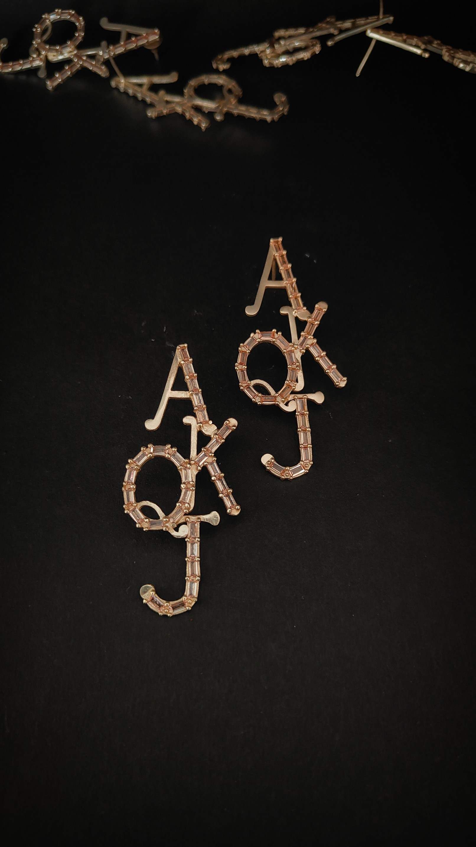 Gold Royal Flush Earrings