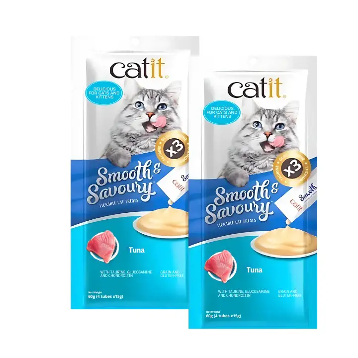 Catit | Catit Smooth & Savoury, Tuna Cat Treats, Pack of 2