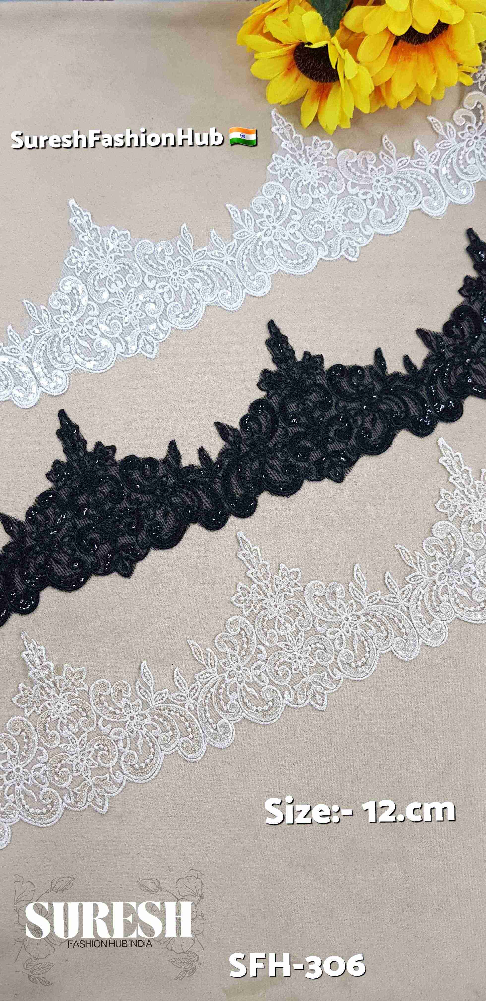 Cream Cutwork Bridal Embroidery Net Lace