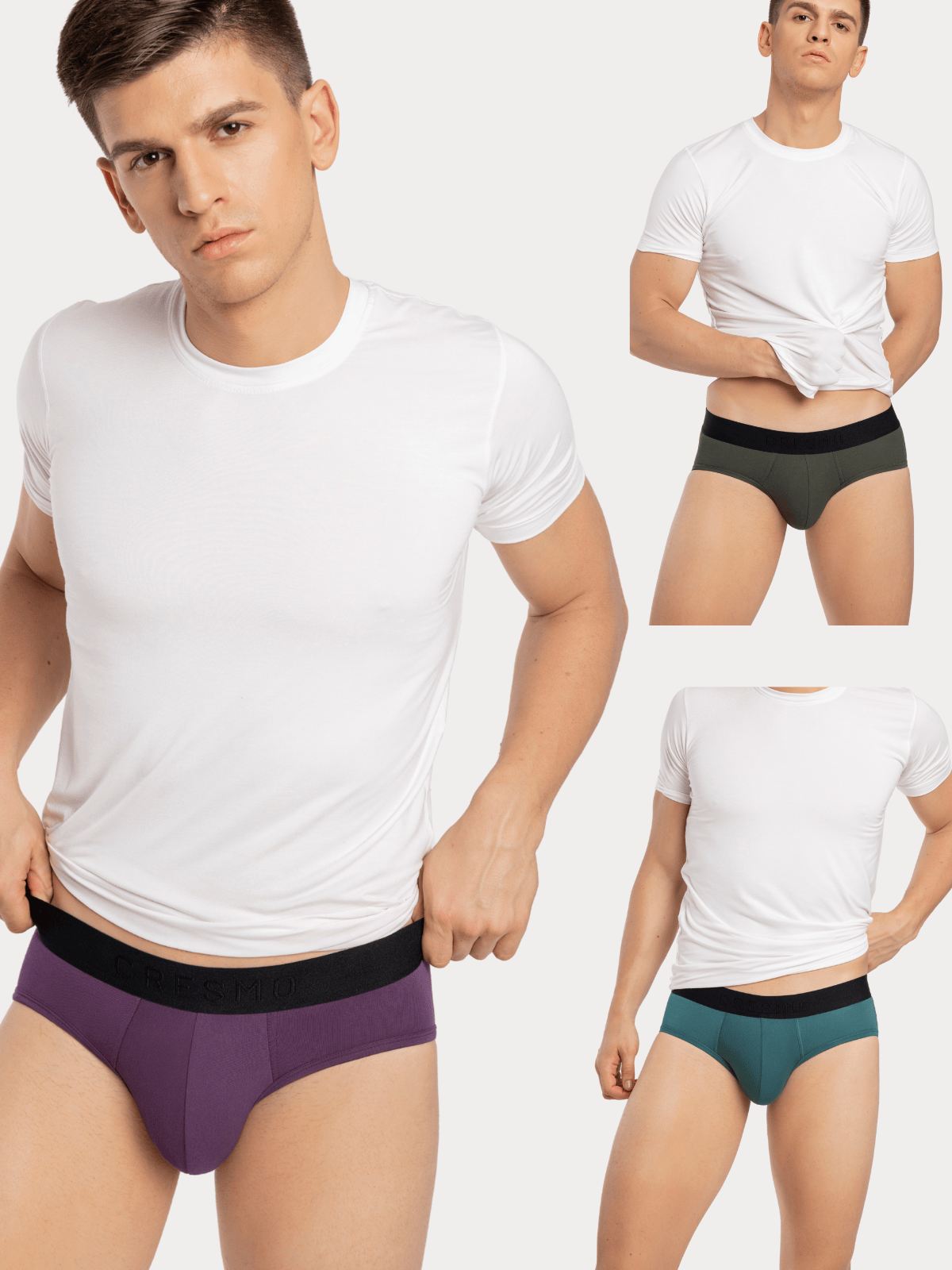 CRESMO | CRESMO Men's Luxury Anti-Microbial Micro Modal Underwear Breathable Ultra Soft Comfort Lightweight Brief 0