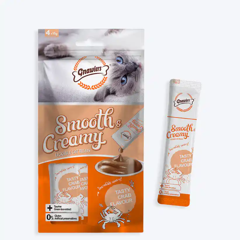 Gnawlers Creamy Crab Cat Treat - 60g