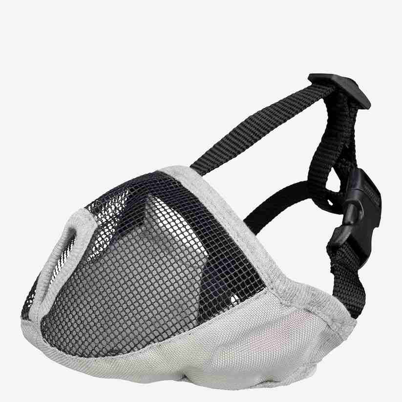 Trixie Polyester Muzzle for Short-Nosed Breeds - Small - Grey