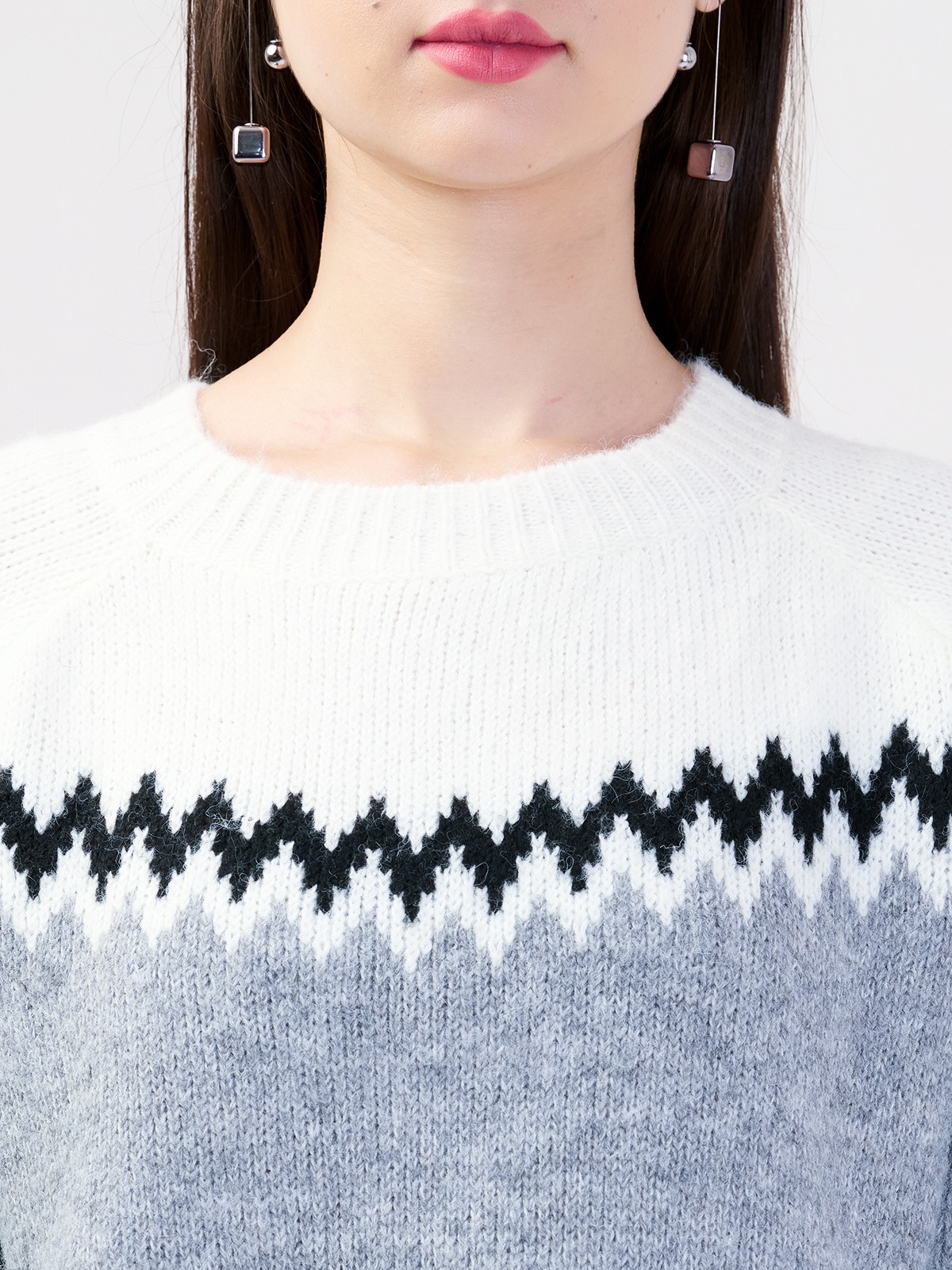 ALBION LADIES GREY TOP (WOOLEN)