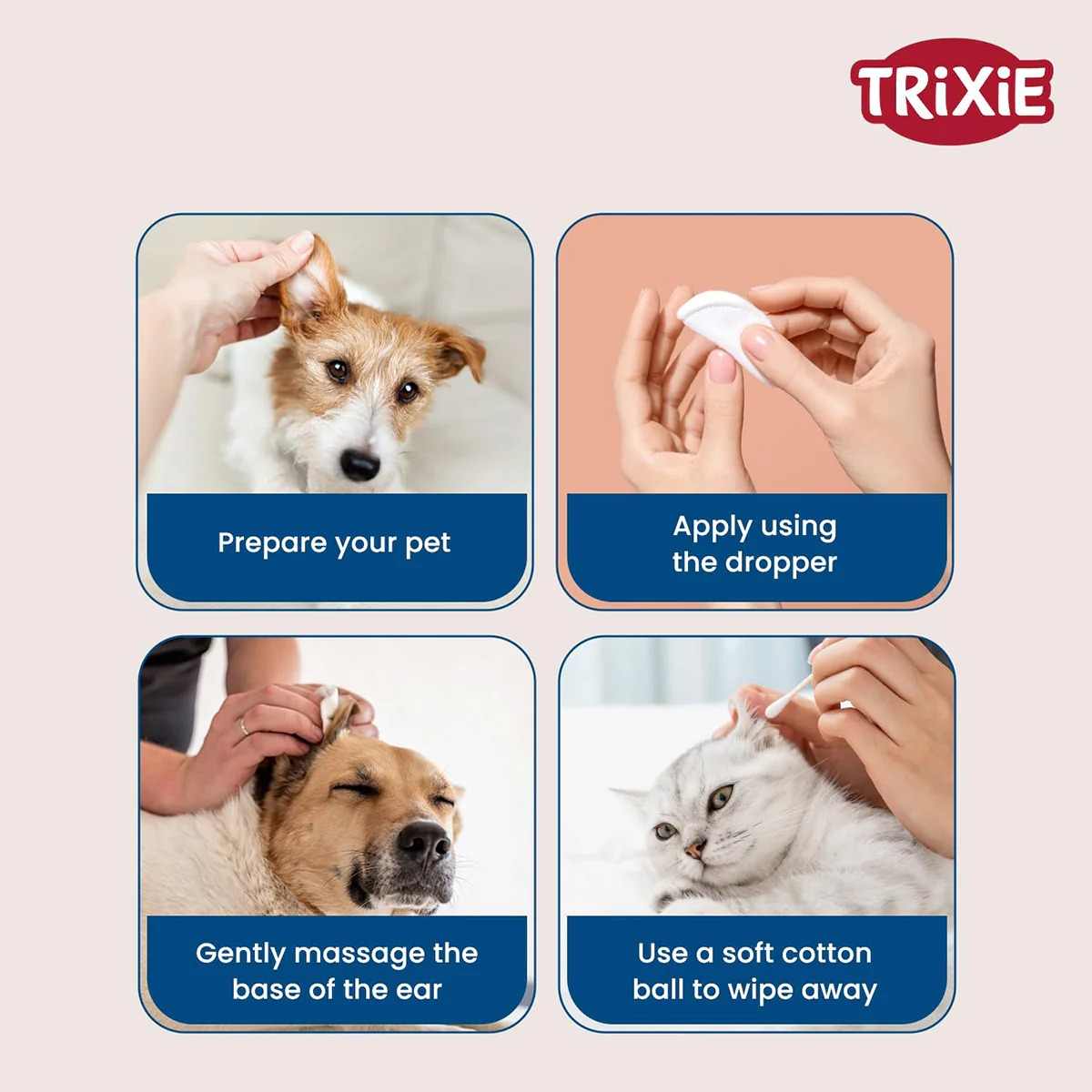 Trixie Ear Care for Dogs & Cats, 50 ml