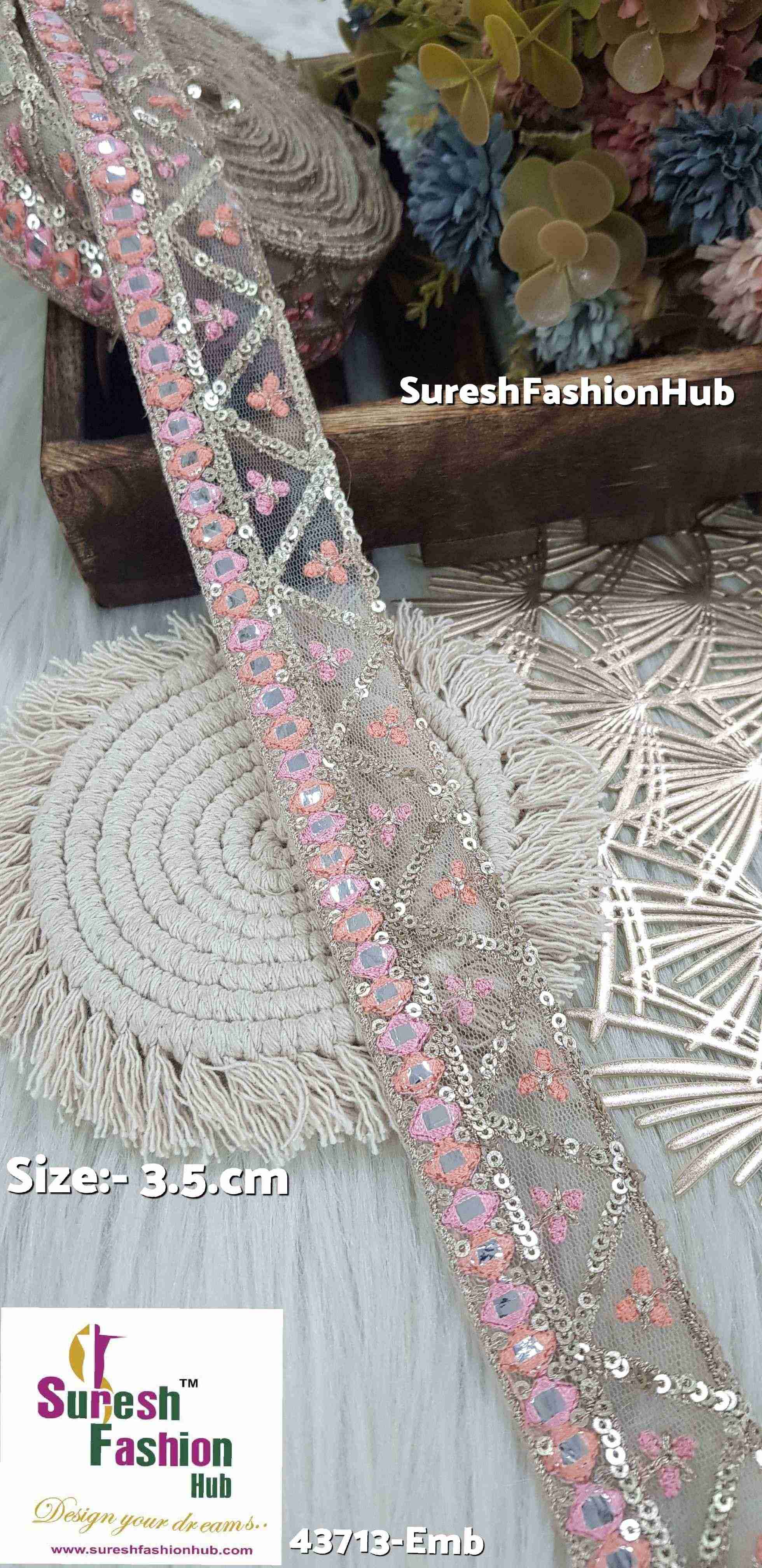 Foil Mirror and Heavy Sequence Lace