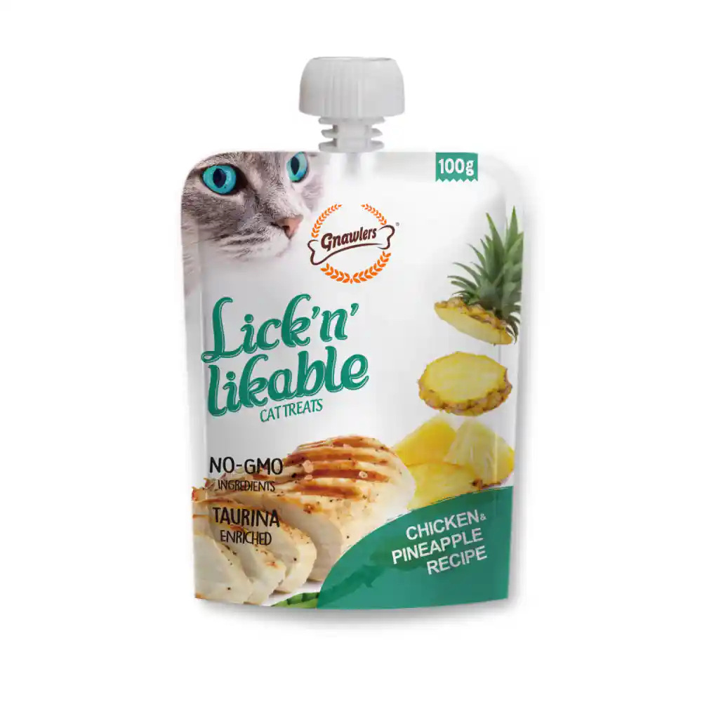 Gnawlers Lick N Likable Chicken and Pineapple Recipe for Cats