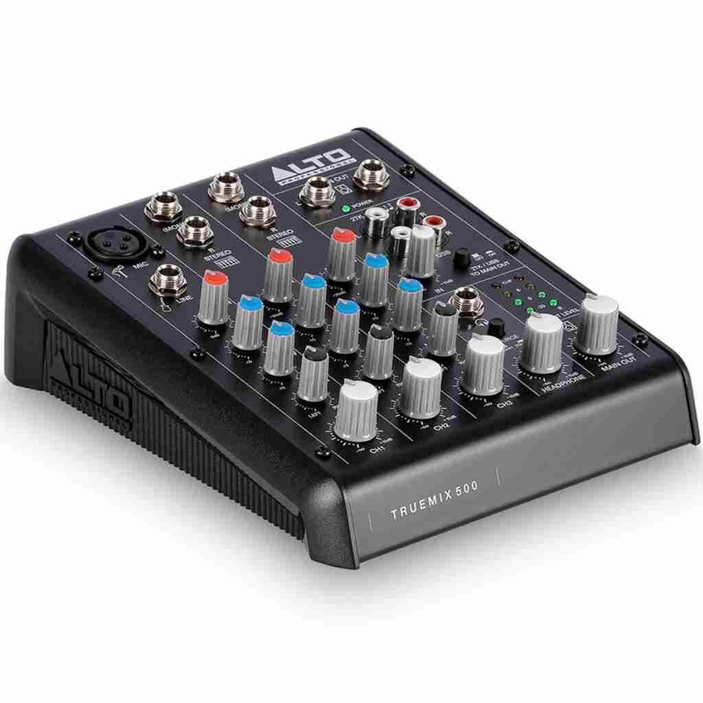Alto Professional Truemix 500 5-Channel Analog Mixer with USB Audio Interface for Podcasting and Recording 2
