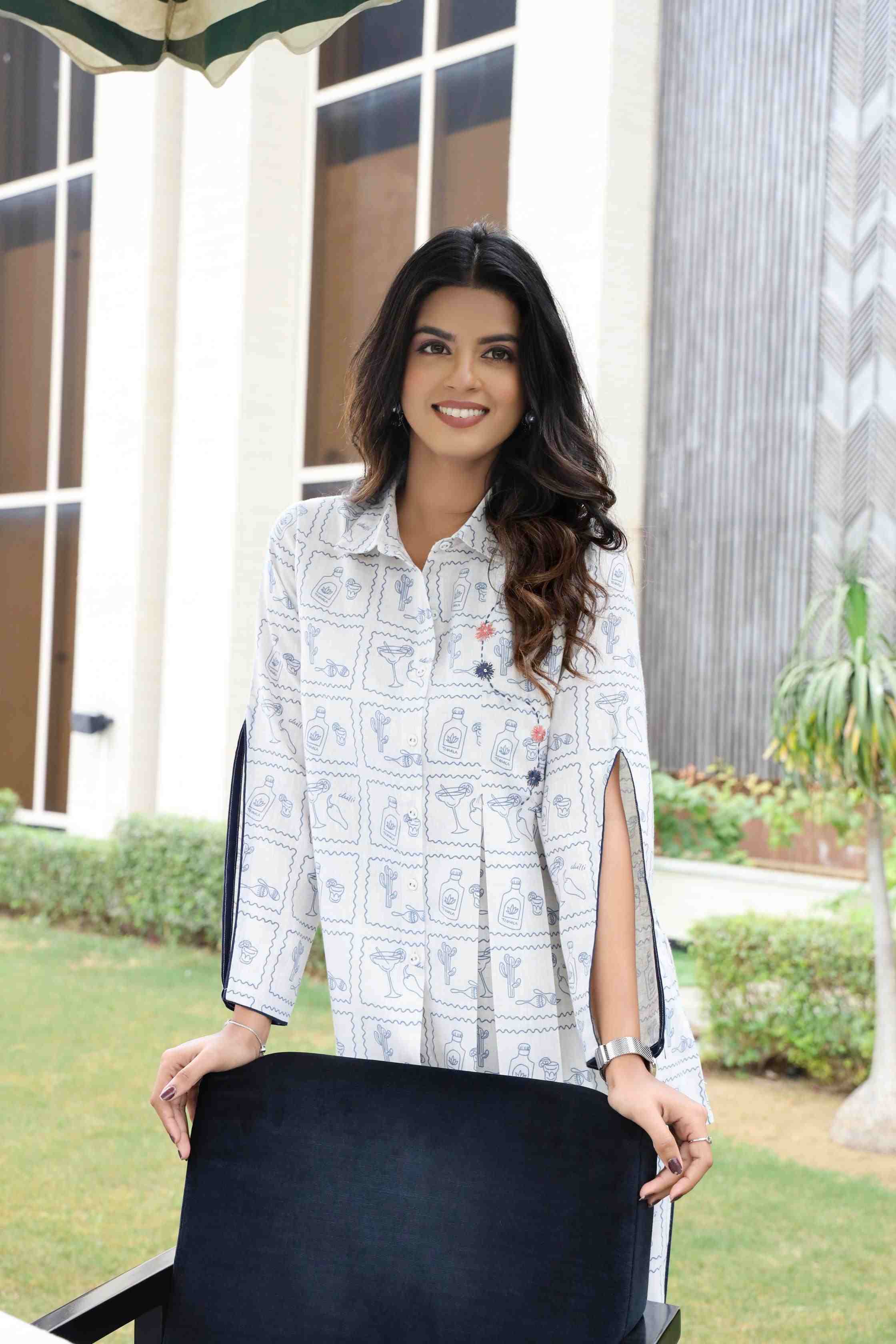 WOMEN'S COTTON PARTY WEAR CO-ORD SET