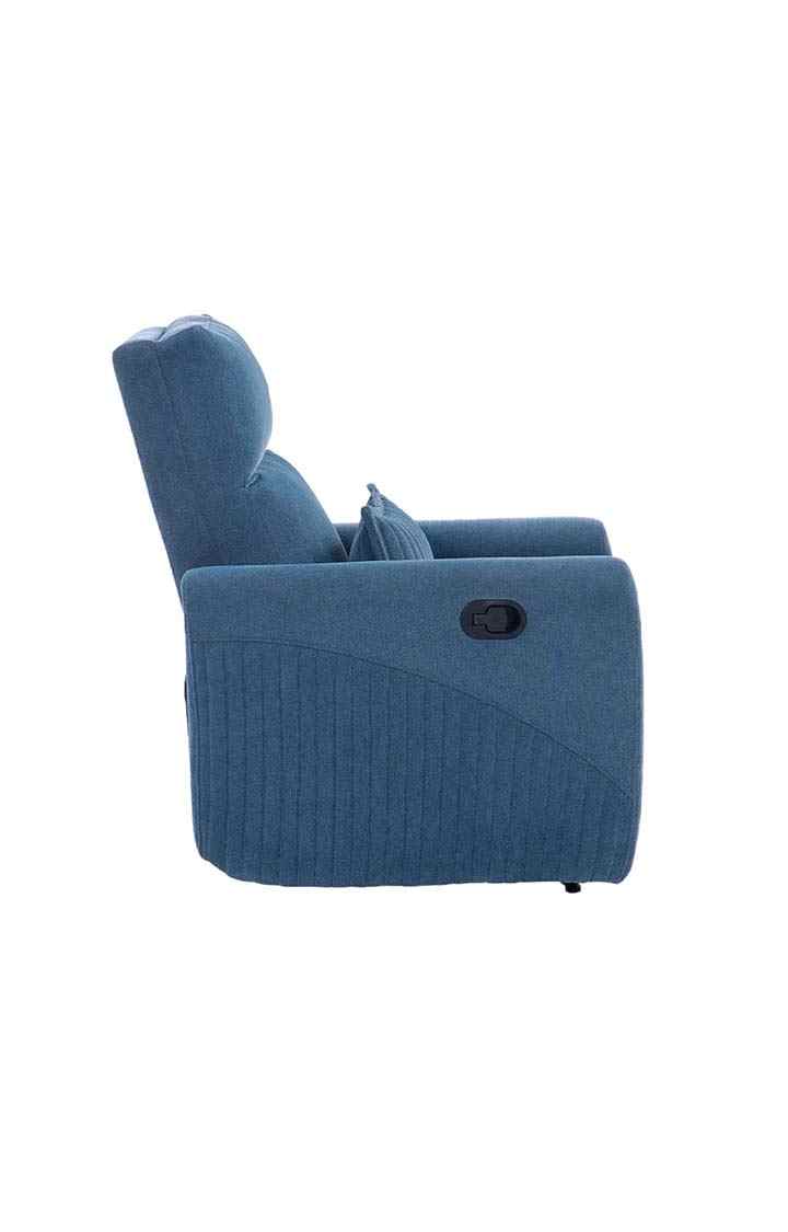 neudot Eazy Boy Single Seater Fabric Recliner - Dusky Blue