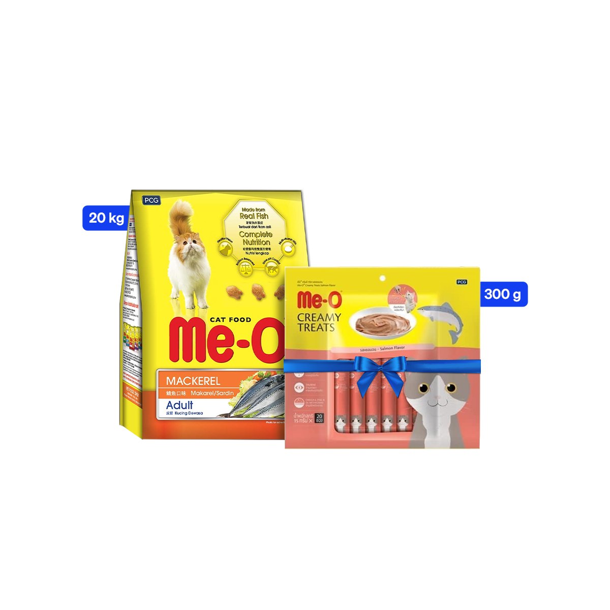 Me O Dry Young Adult Cat Food Mackerel Flavor - 20 Kg + Treat