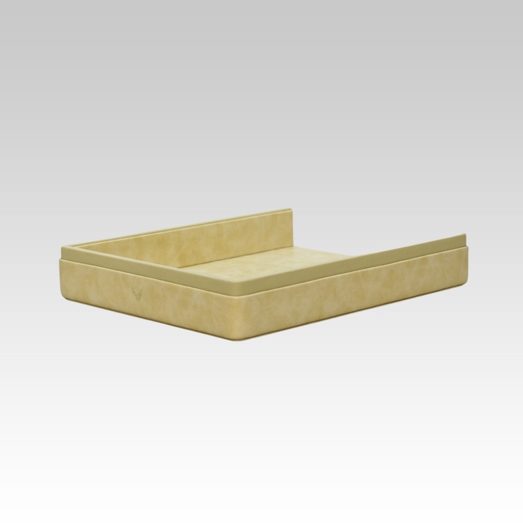 A4 Paper Tray / Letter Tray | Faux Leather | Moderno | Cream