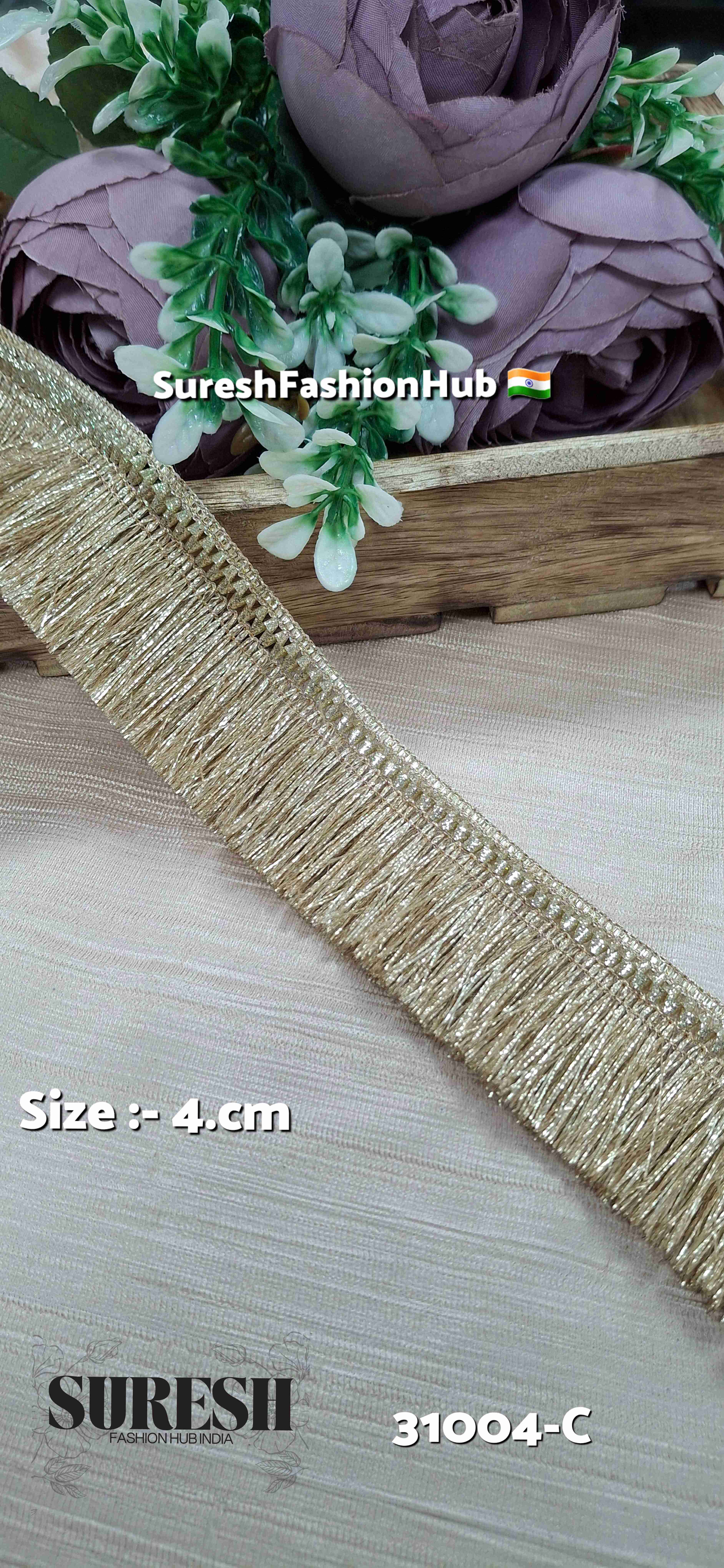 Pearl Badla Fringe Lace