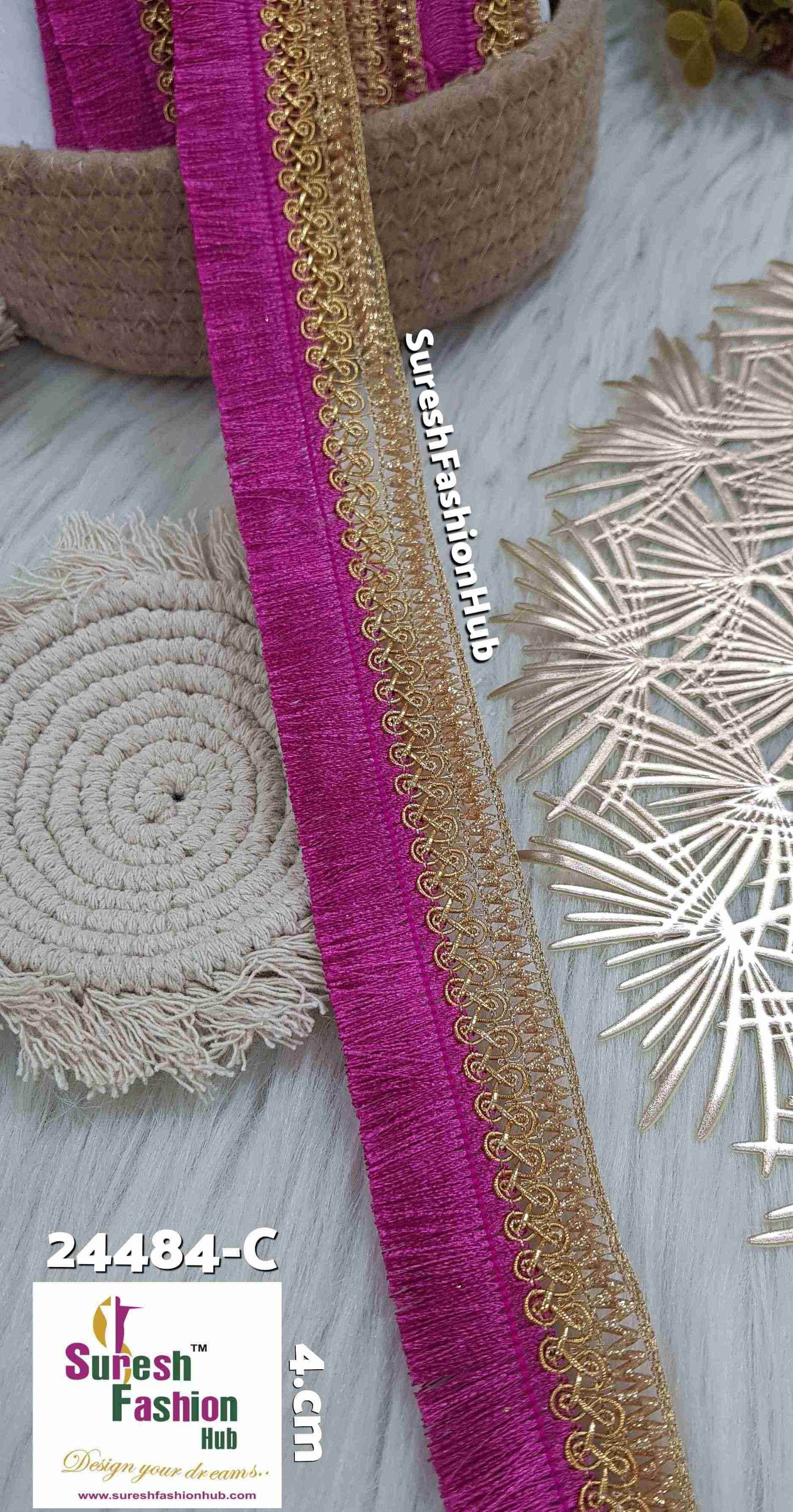 Shimmer Rani Thread Tassel Lace