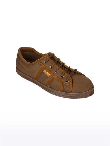 Men's Gliders Fabric Brown Casual Lace-ups