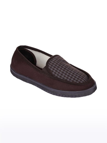 Men's Gliders Canvas Brown Casual Slip-ons