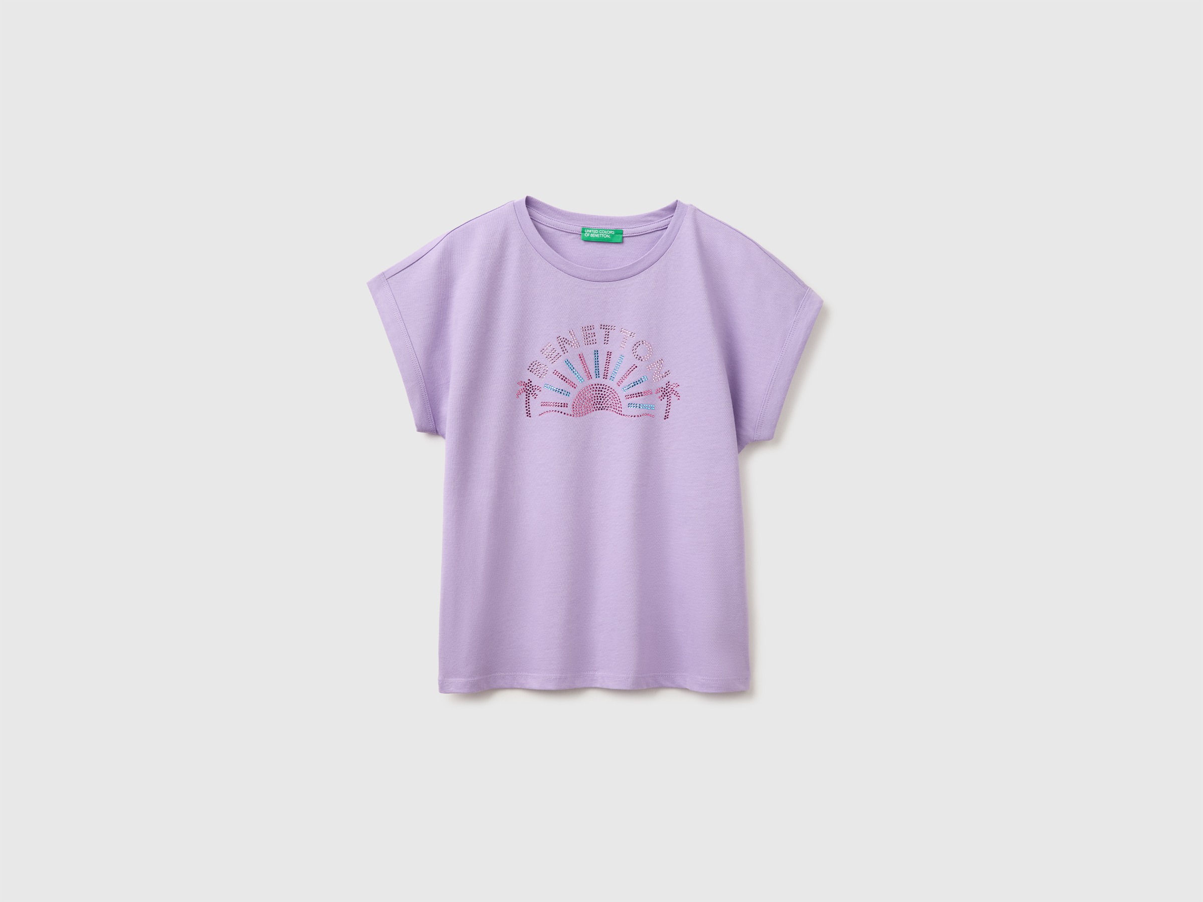 T-shirt with rhinestones