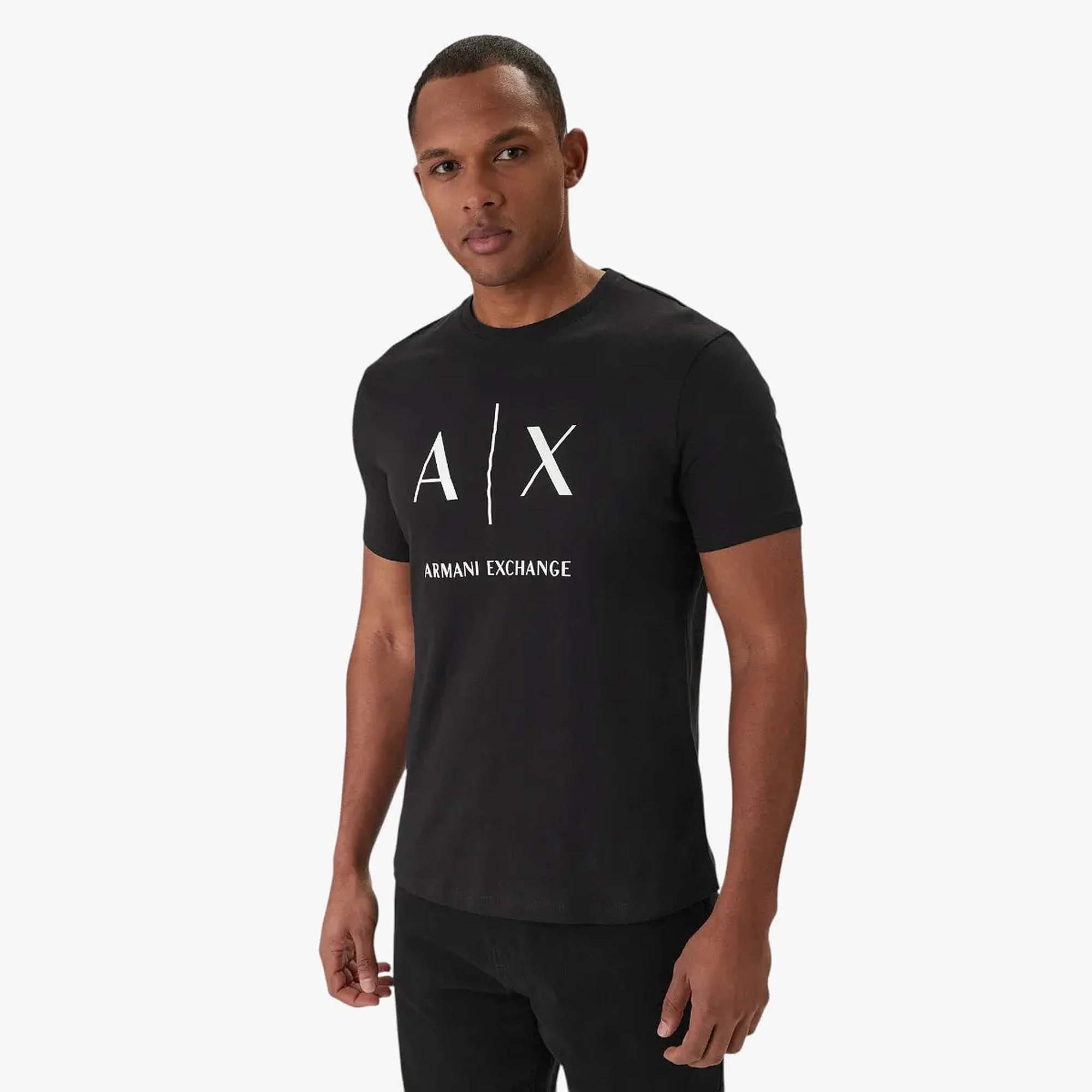Slim Fit Cotton Crewneck Essentials T-Shirt With Central Branding
