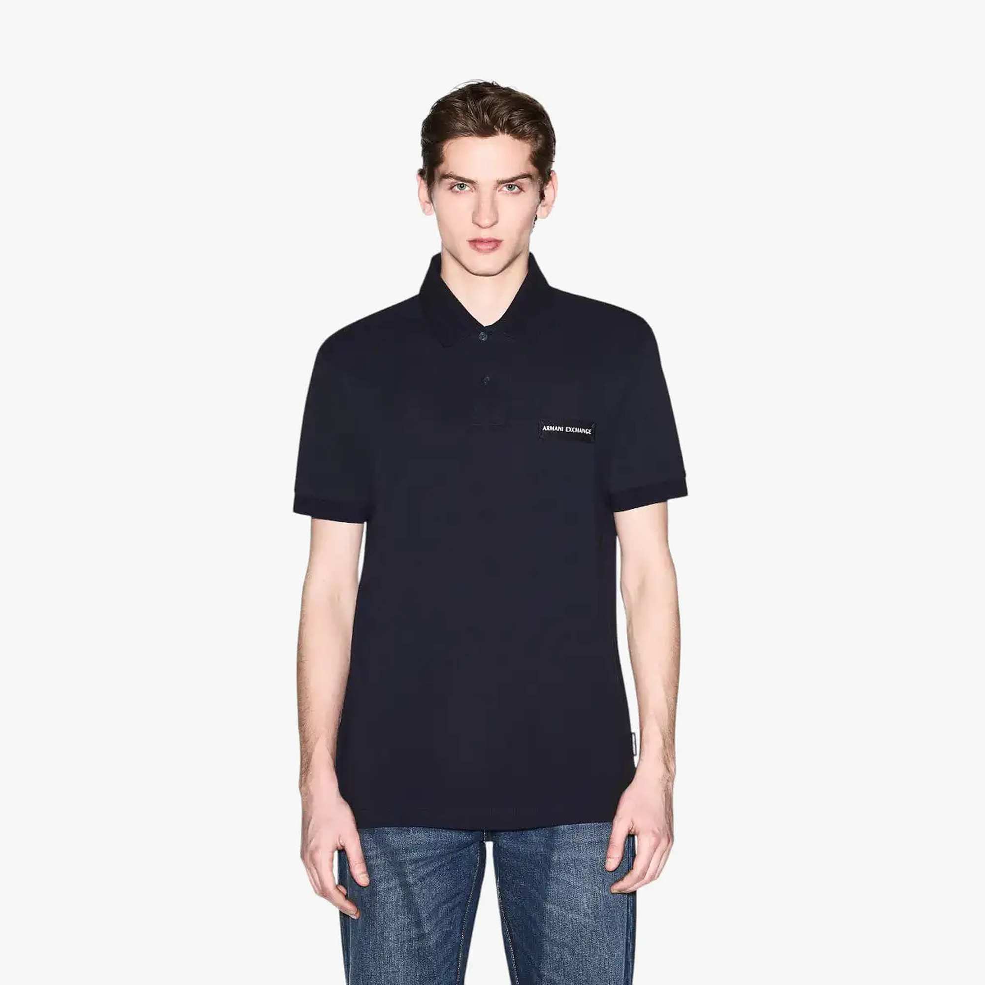 White Edition Regular Fit Cotton Polo Shirt With Logo Patch