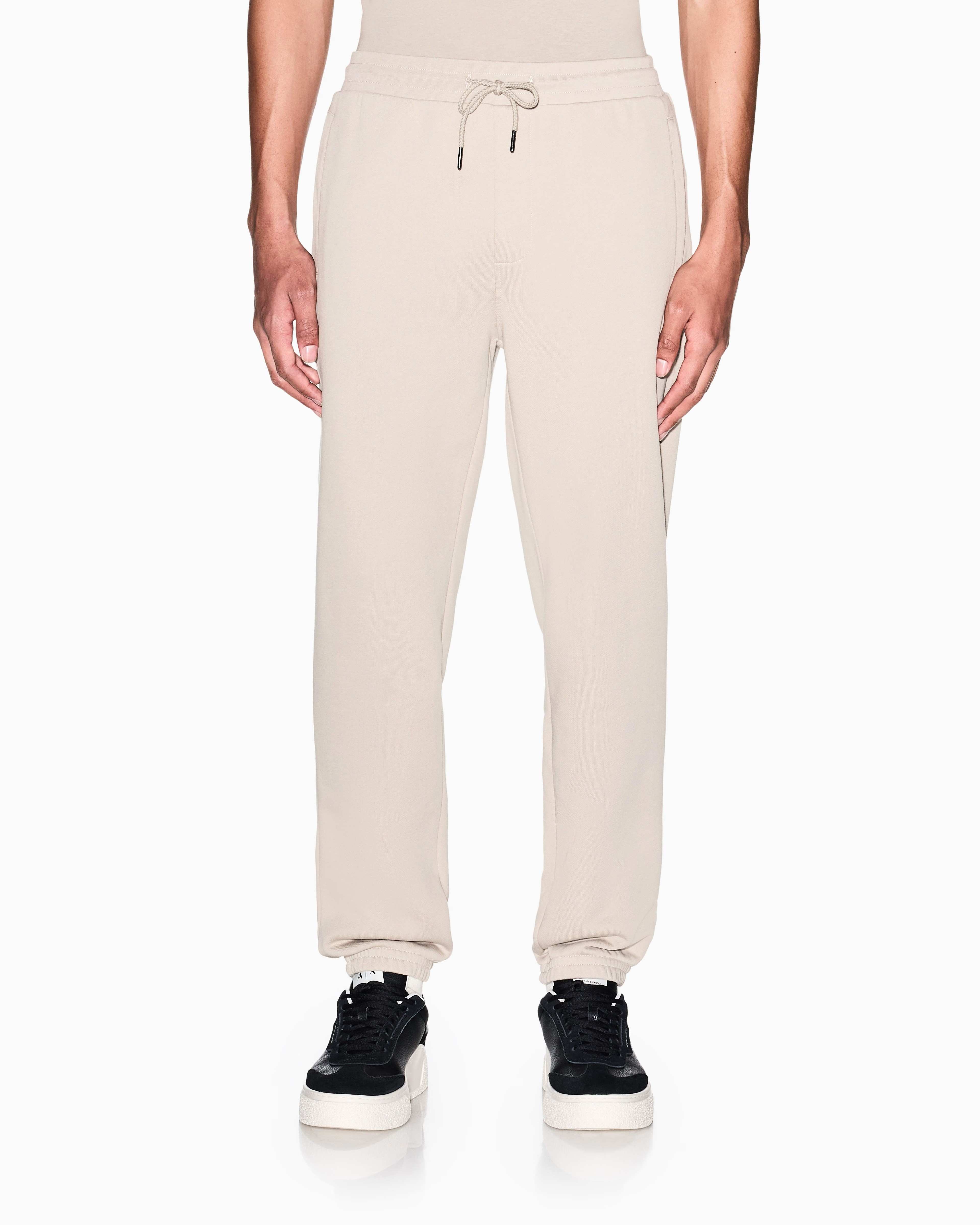 Comfort Fit Cotton Joggers With Elasticated Drawstring Waistband