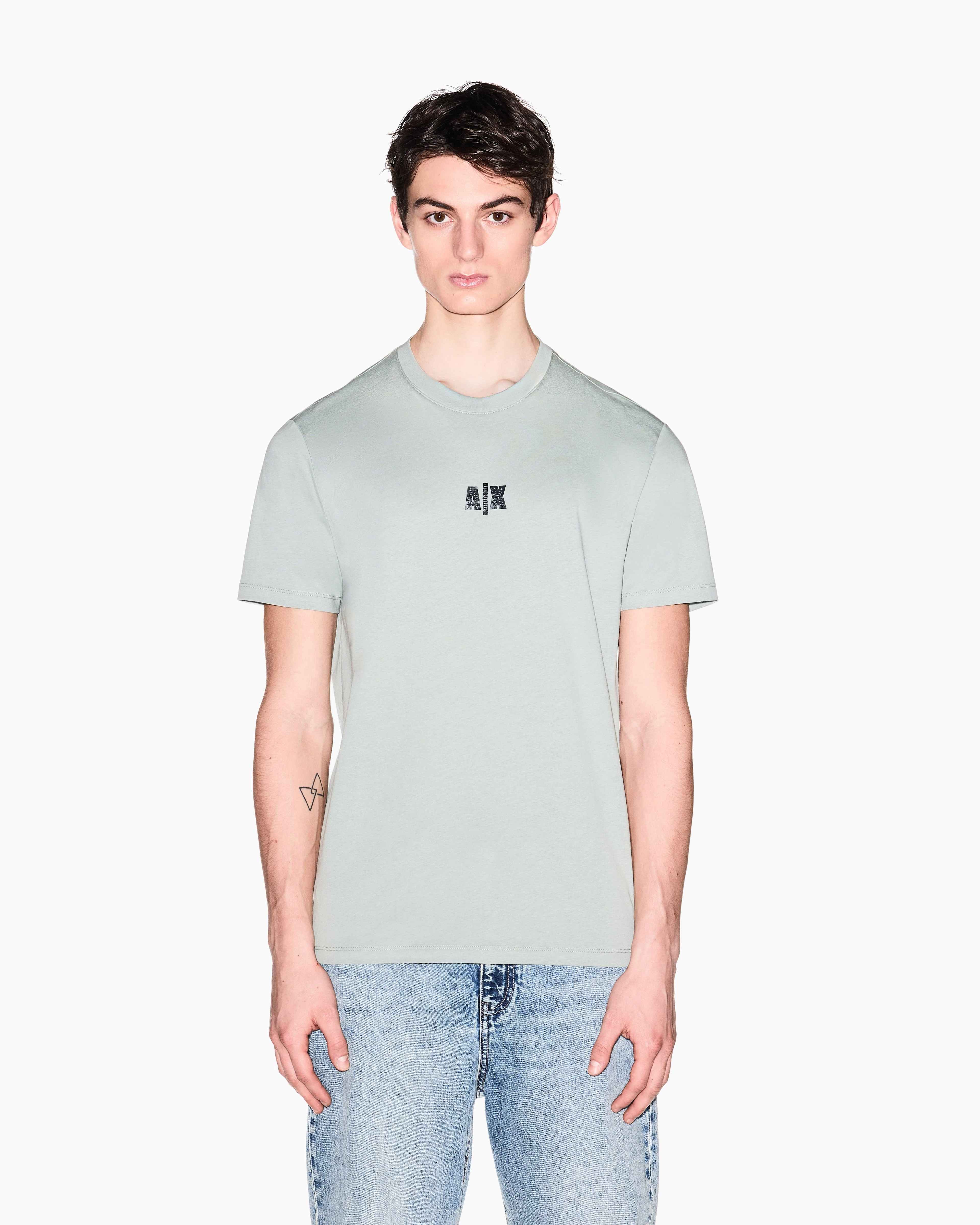 Regular Fit Cotton Crewneck T-Shirt With Embroidered Branding