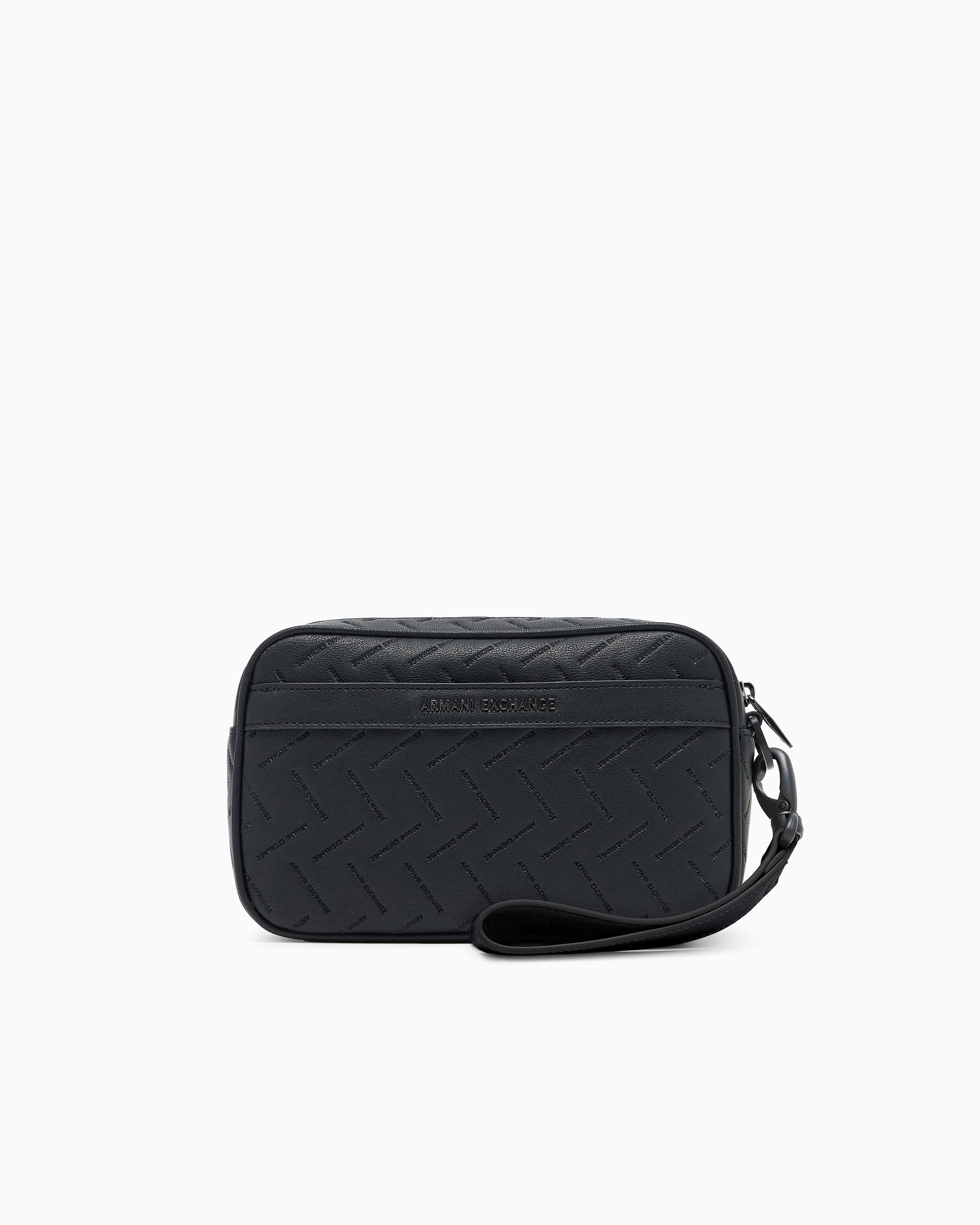All Over Logo Wristlet Bag