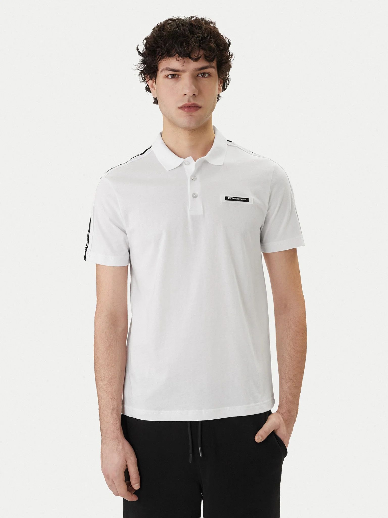 Logo Series Cotton T-Shirt With Logo Tape