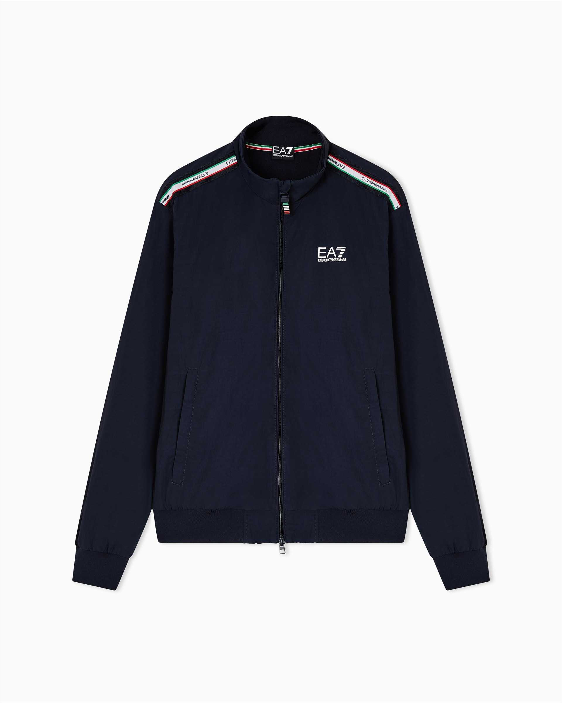 Zip-Up Jacket With Logo Tape