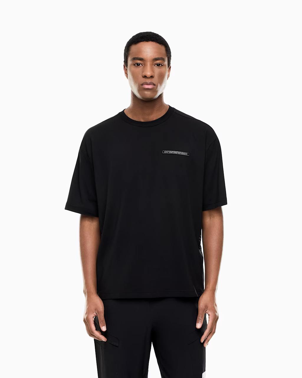 Stretch Cotton-Blend Crew-Neck T-Shirt With Essential Chest Logo