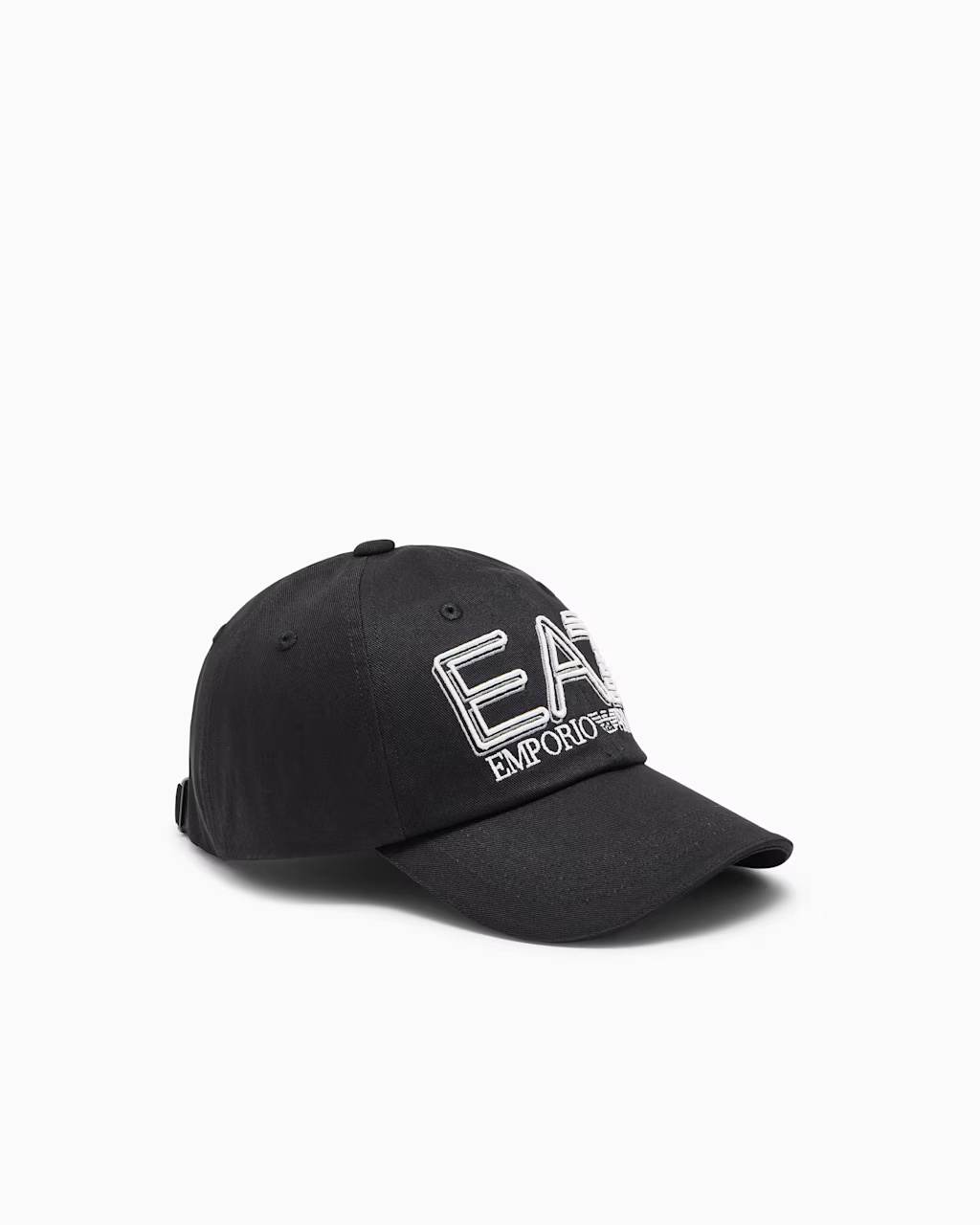 Cotton Baseball Cap With Oversized Logo