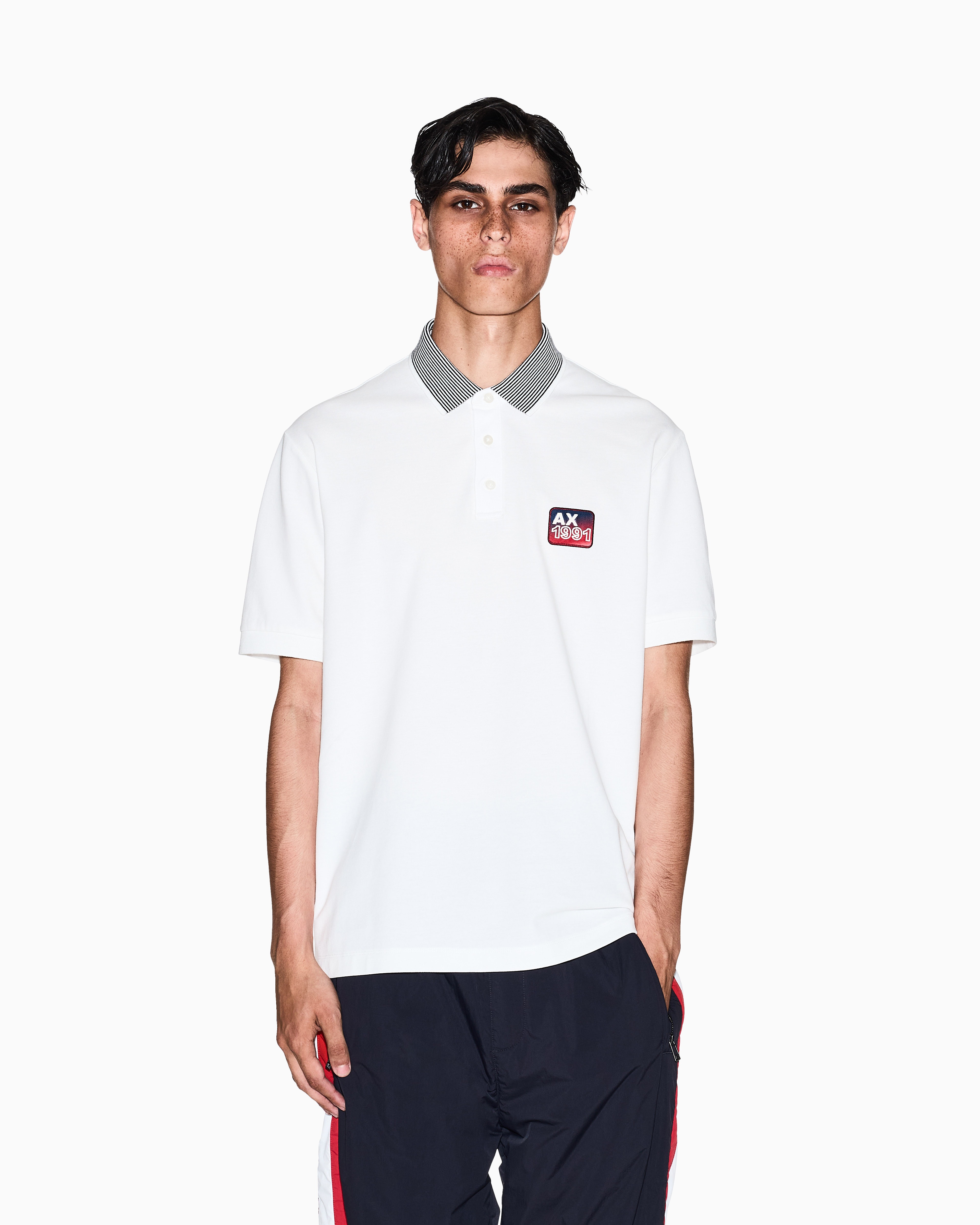 Regular Fit Soft Piqué Cotton Polo Shirt With Logo Patch