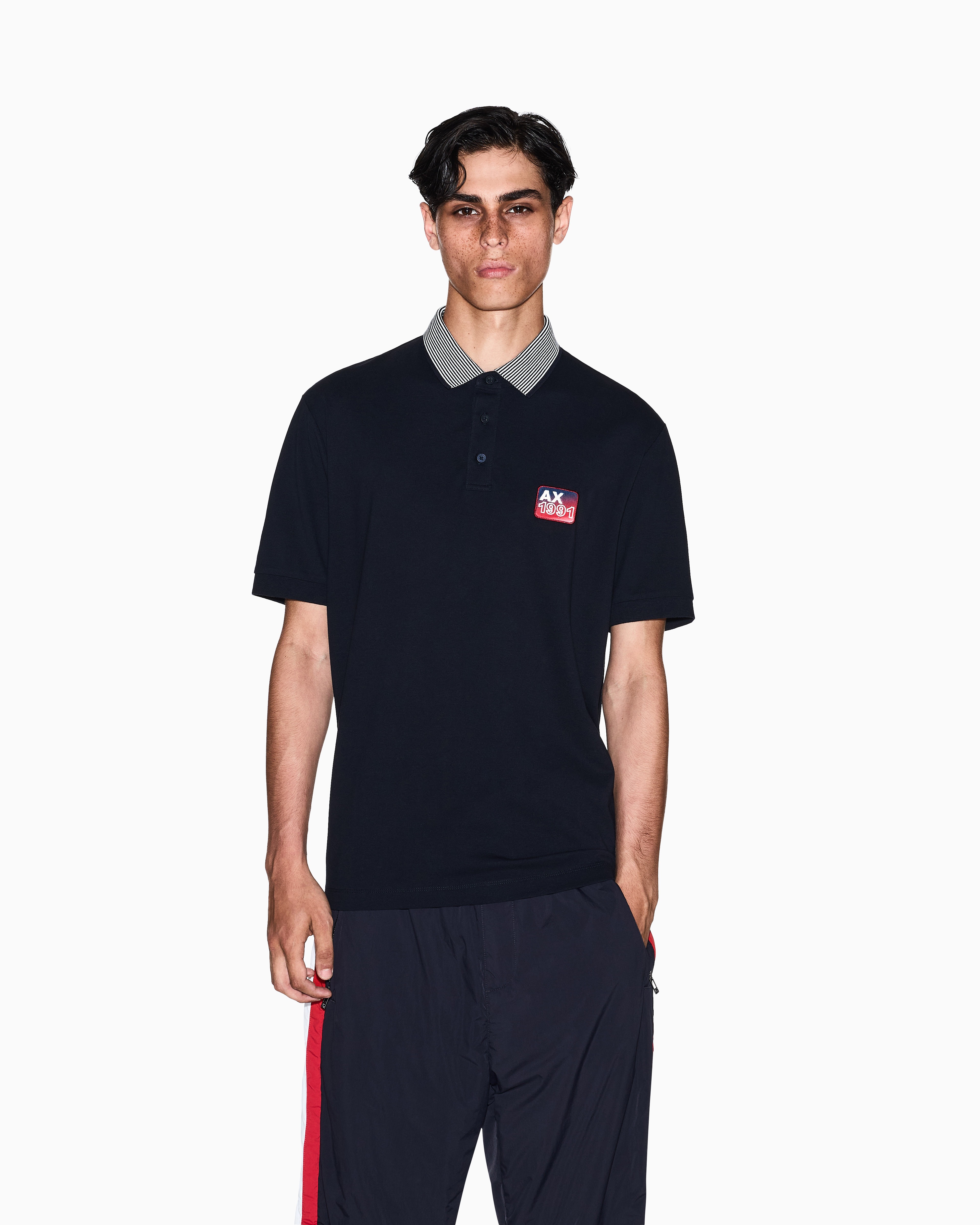 Regular Fit Soft Piqué Cotton Polo Shirt With Logo Patch