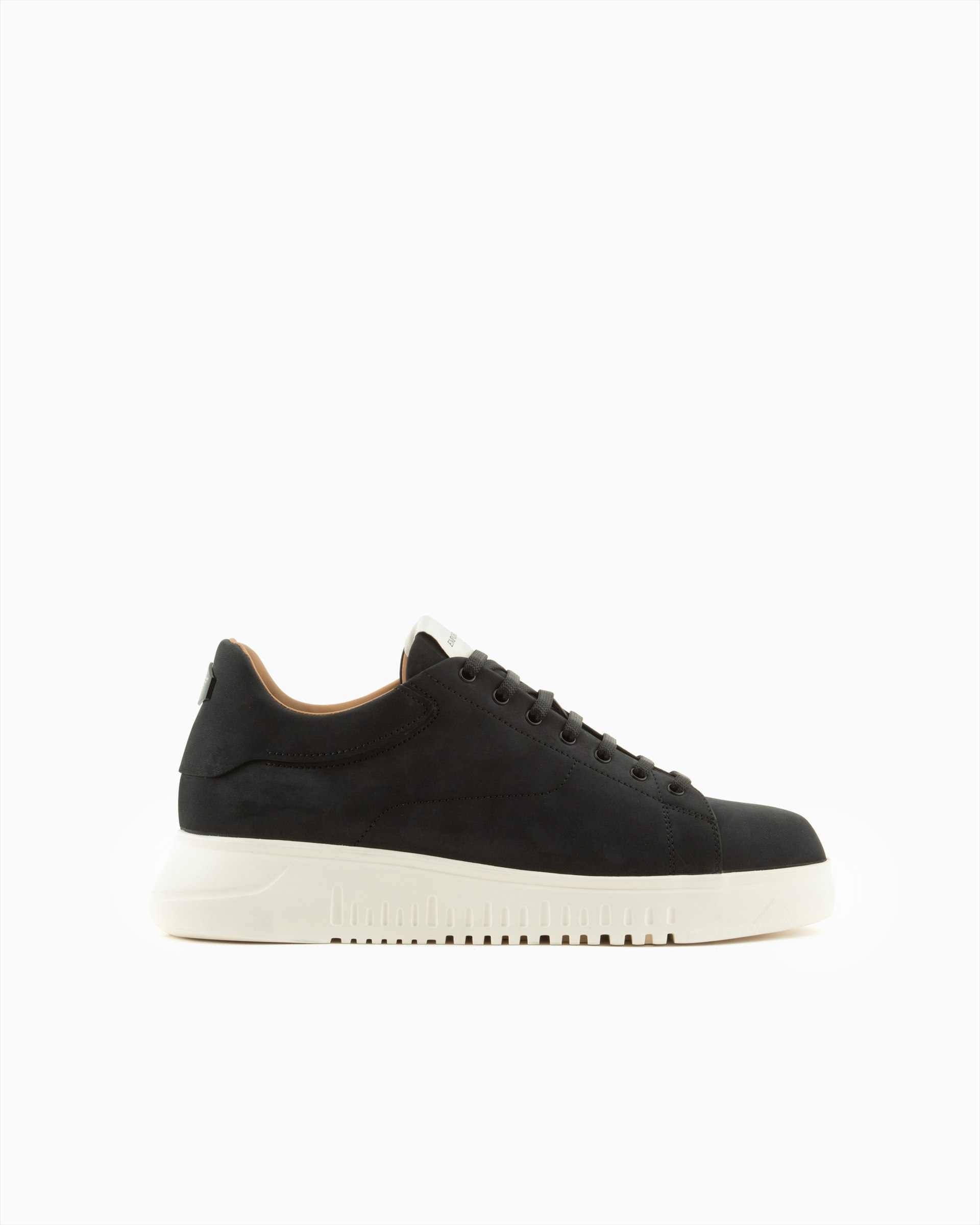 Nubuck Sneakers With Knurled Soles