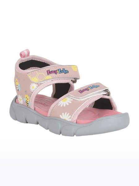 Unisex Lucy & Luke PU Pink Sandals