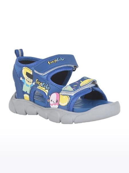 Unisex Lucy Luke PU Blue Sandals