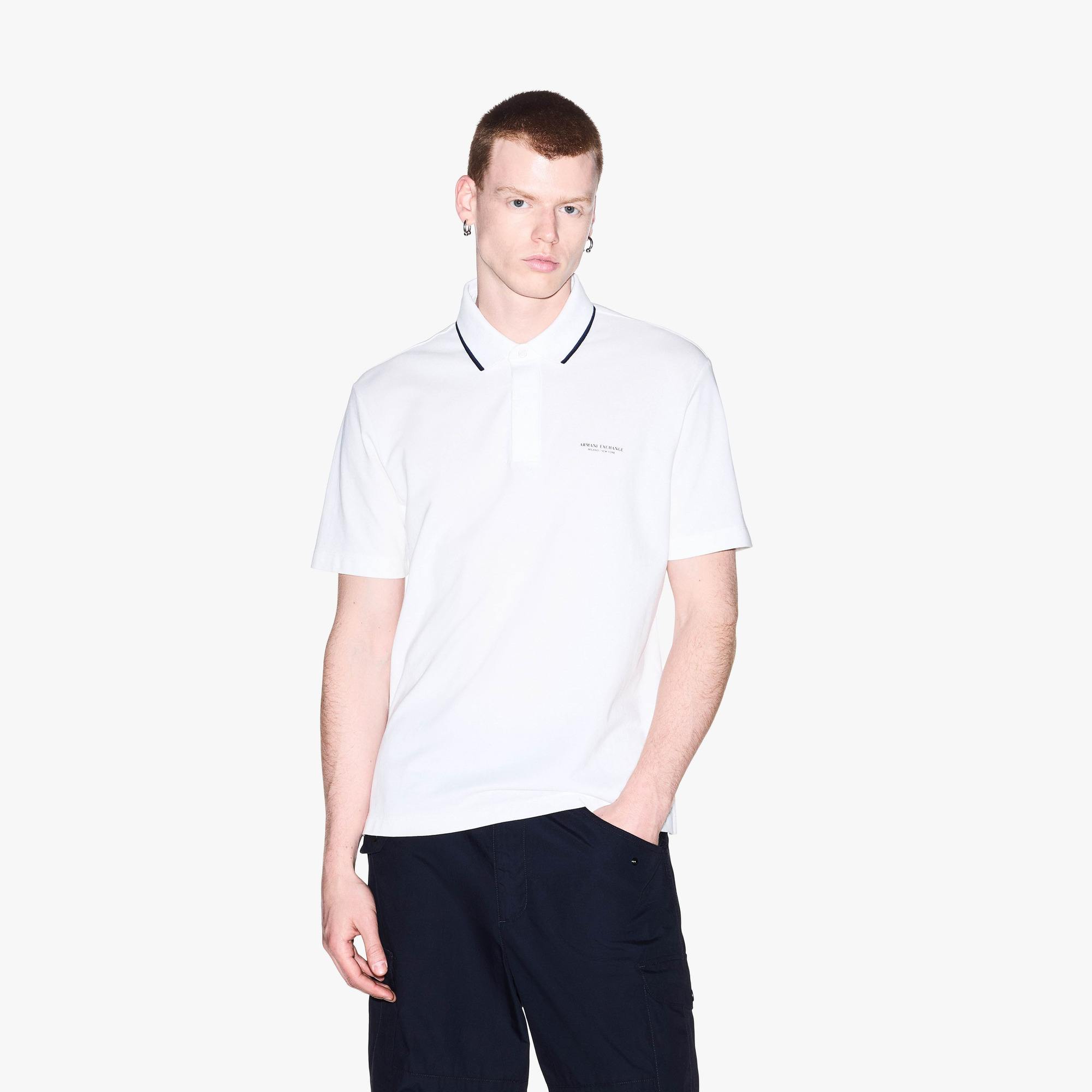 Milano New York Regular Fit Cotton Polo Shirt With Contrast Tipping