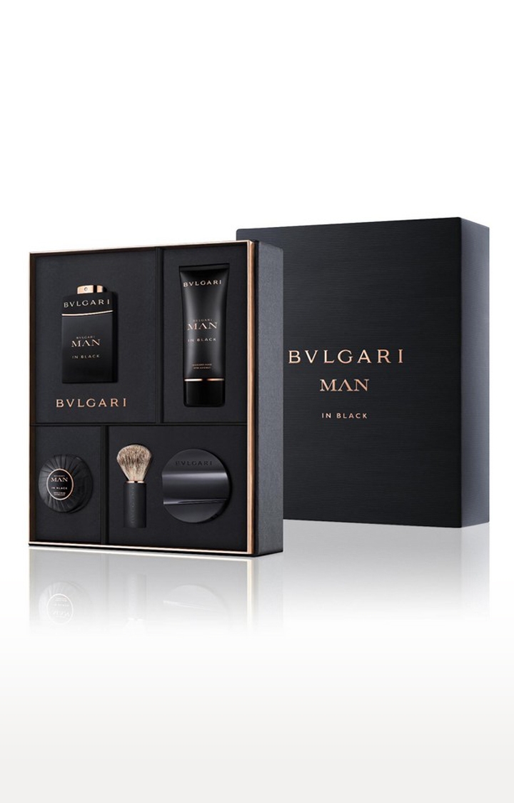 Bvlgari | Man In Black Gift Set (Eau De Parfum100 Ml And Shaving Bowl And Shaving Soap100Gm And After Shaving Balm100 Ml) 0