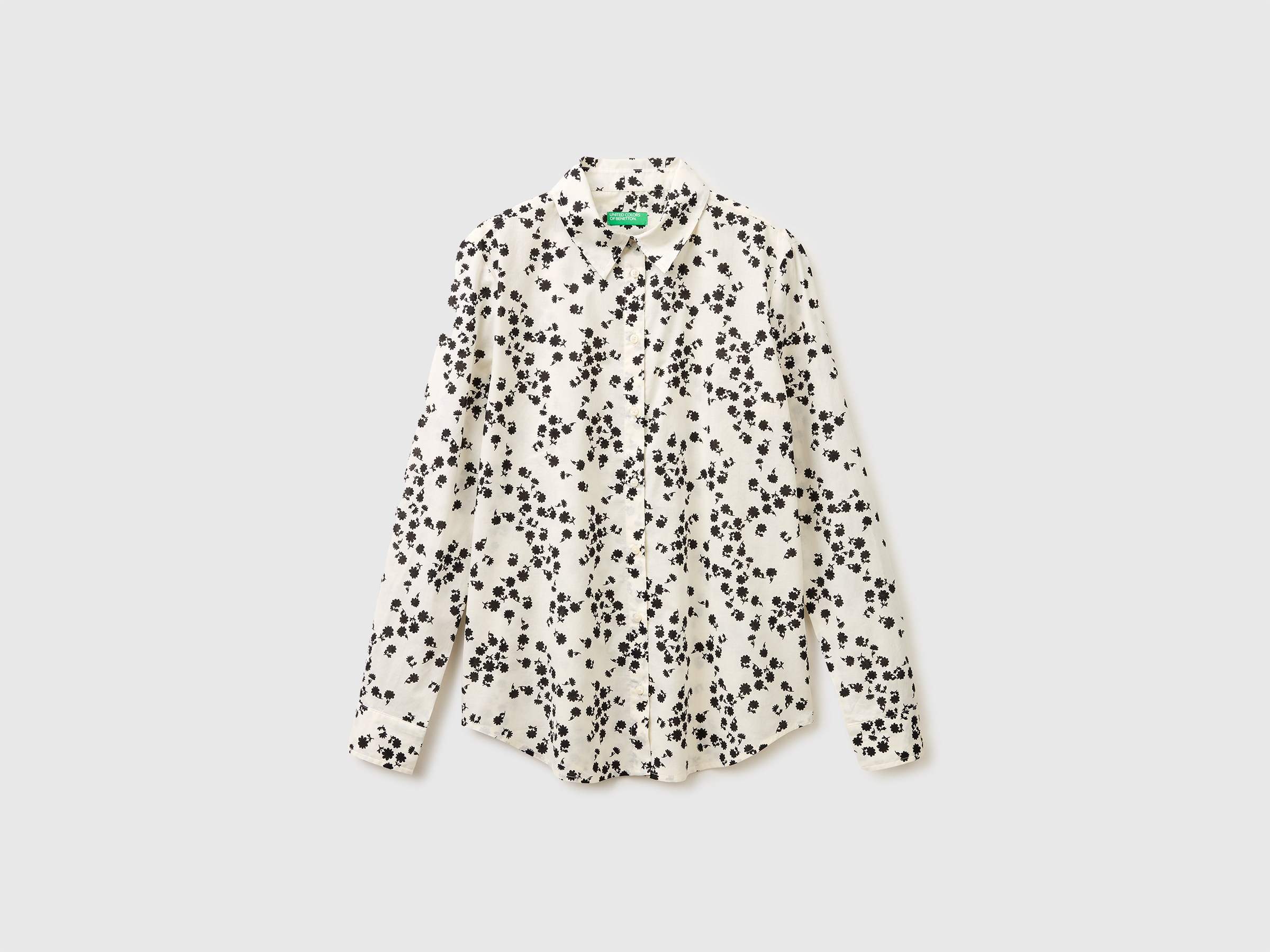 Patterned shirt in lightweight cotton