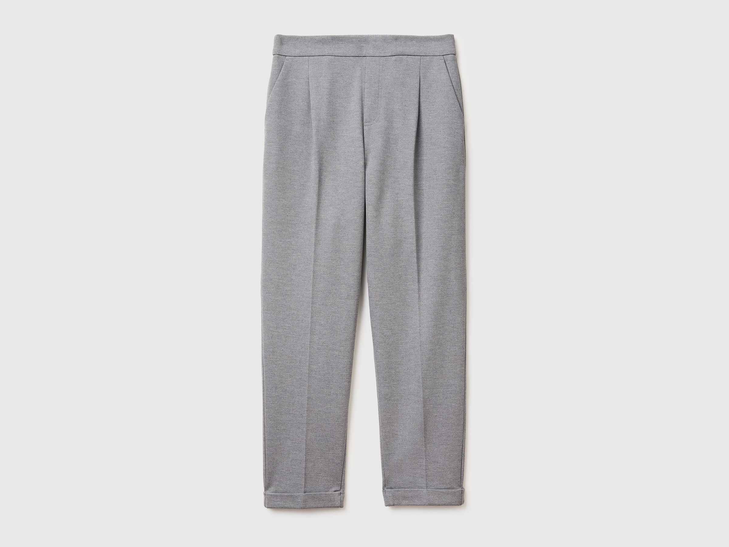 Regular fit trousers with crease
