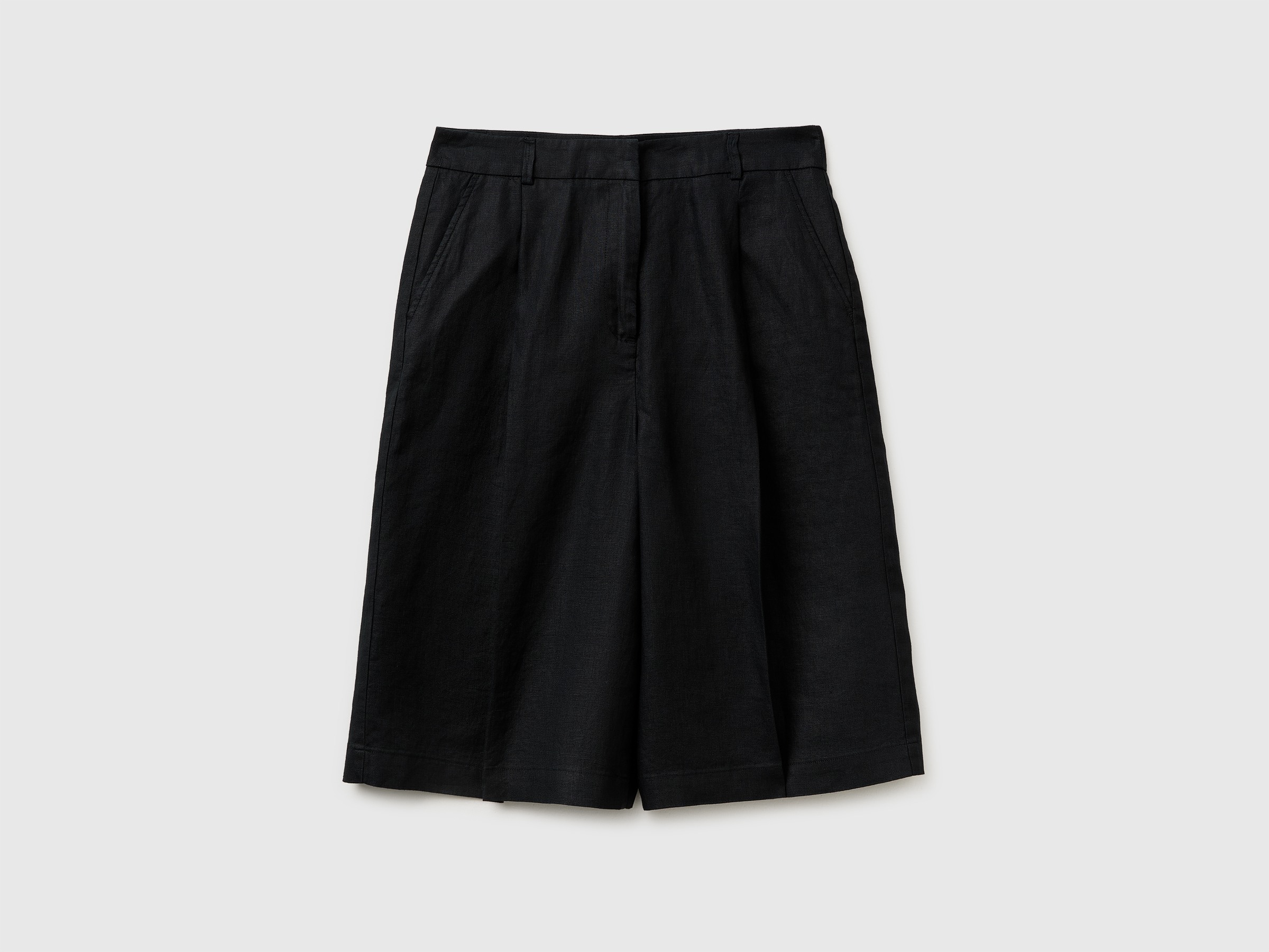 100% linen Bermuda shorts