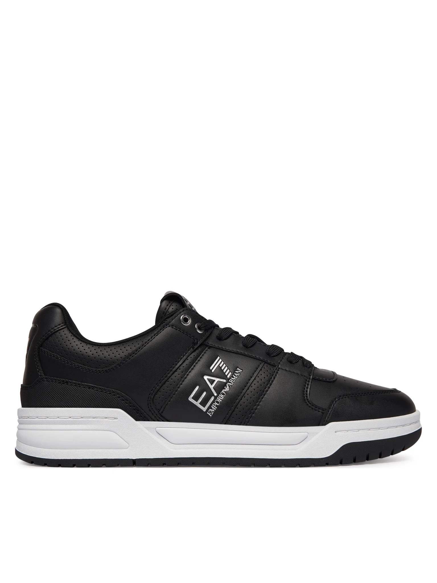 Baseline Leather Sneakers With Contrasting EA7 Logo