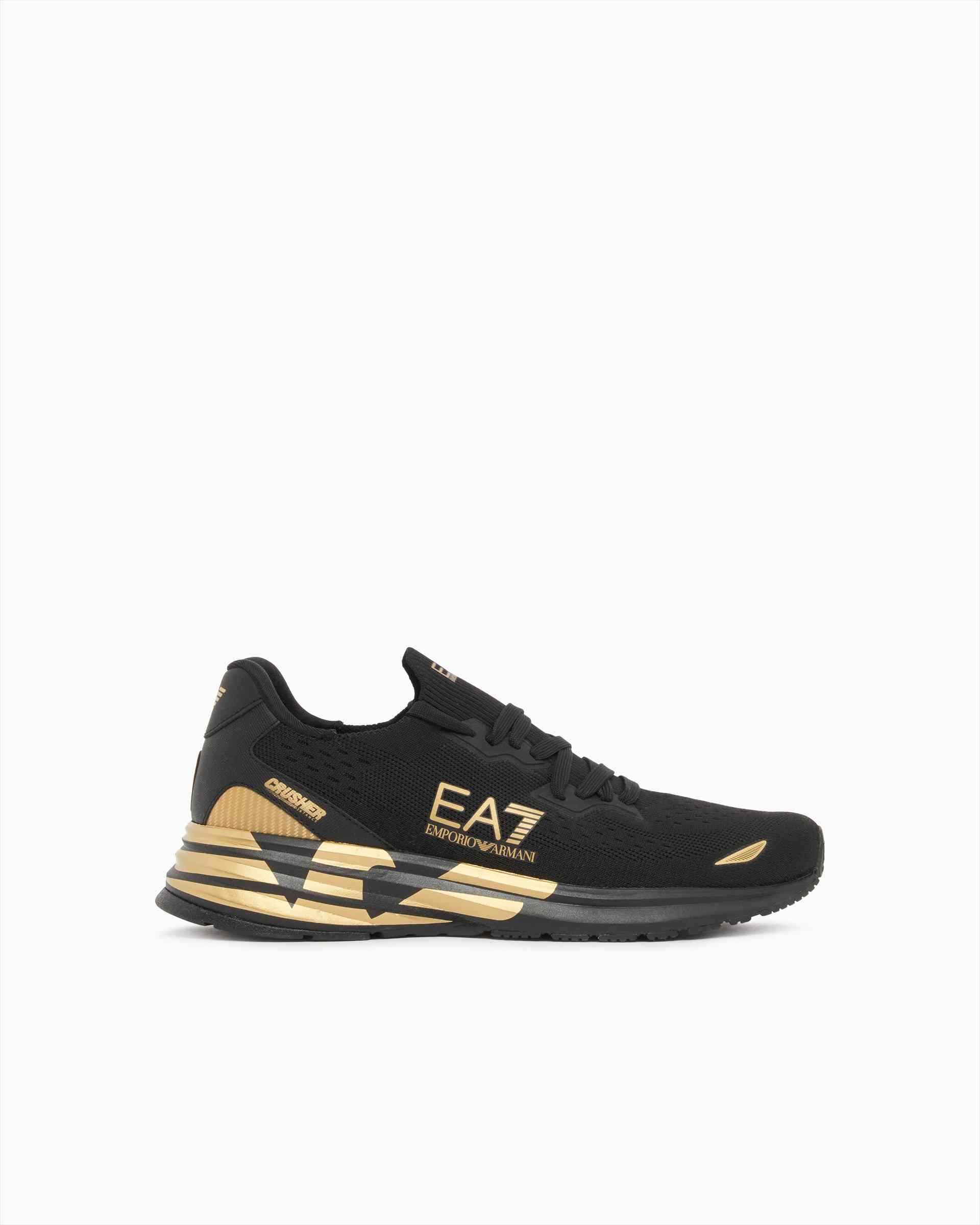 Crusher Distance Knit Running Sneakers With Eagle Logo