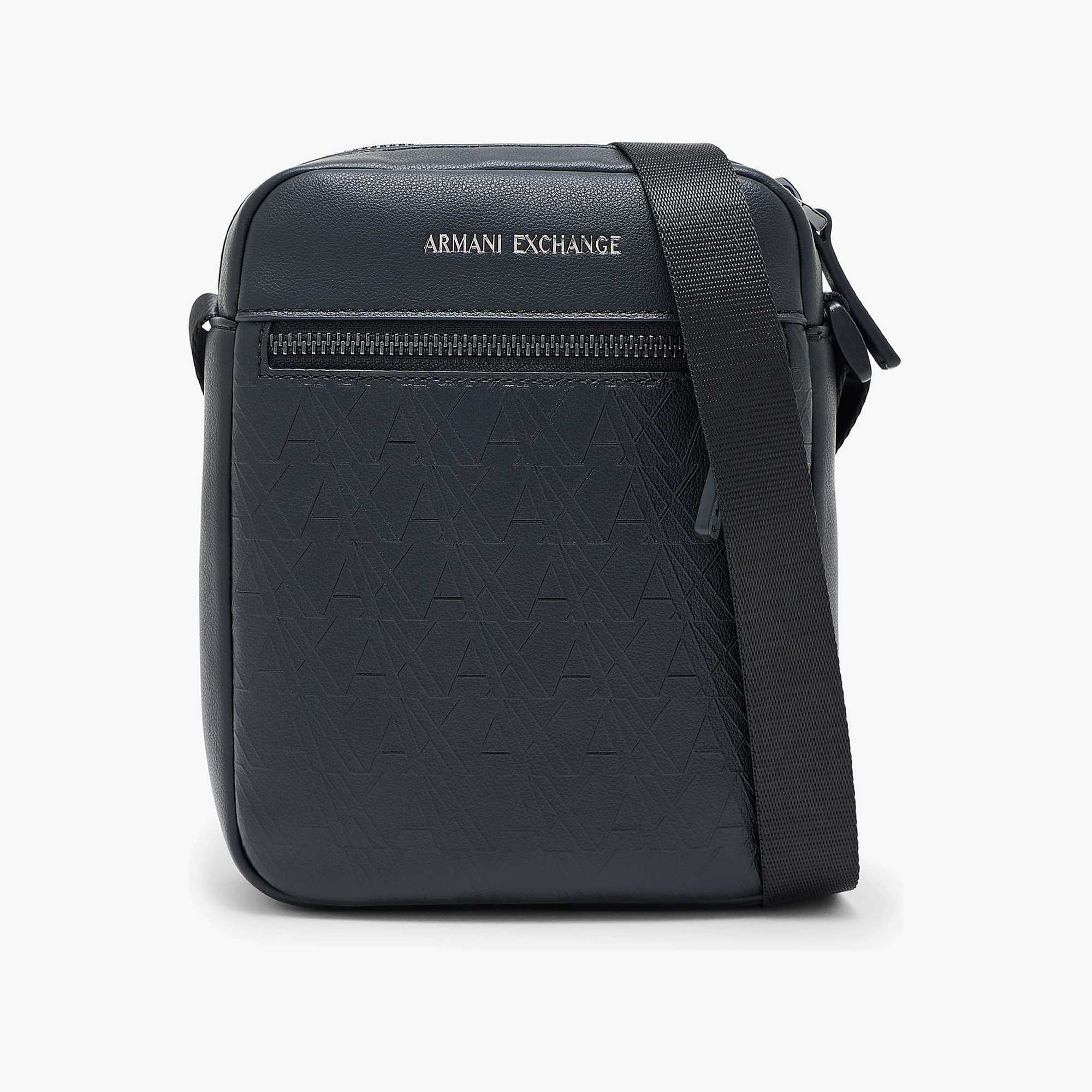 All Over Logo Messenger Bag With External Zip Pocket