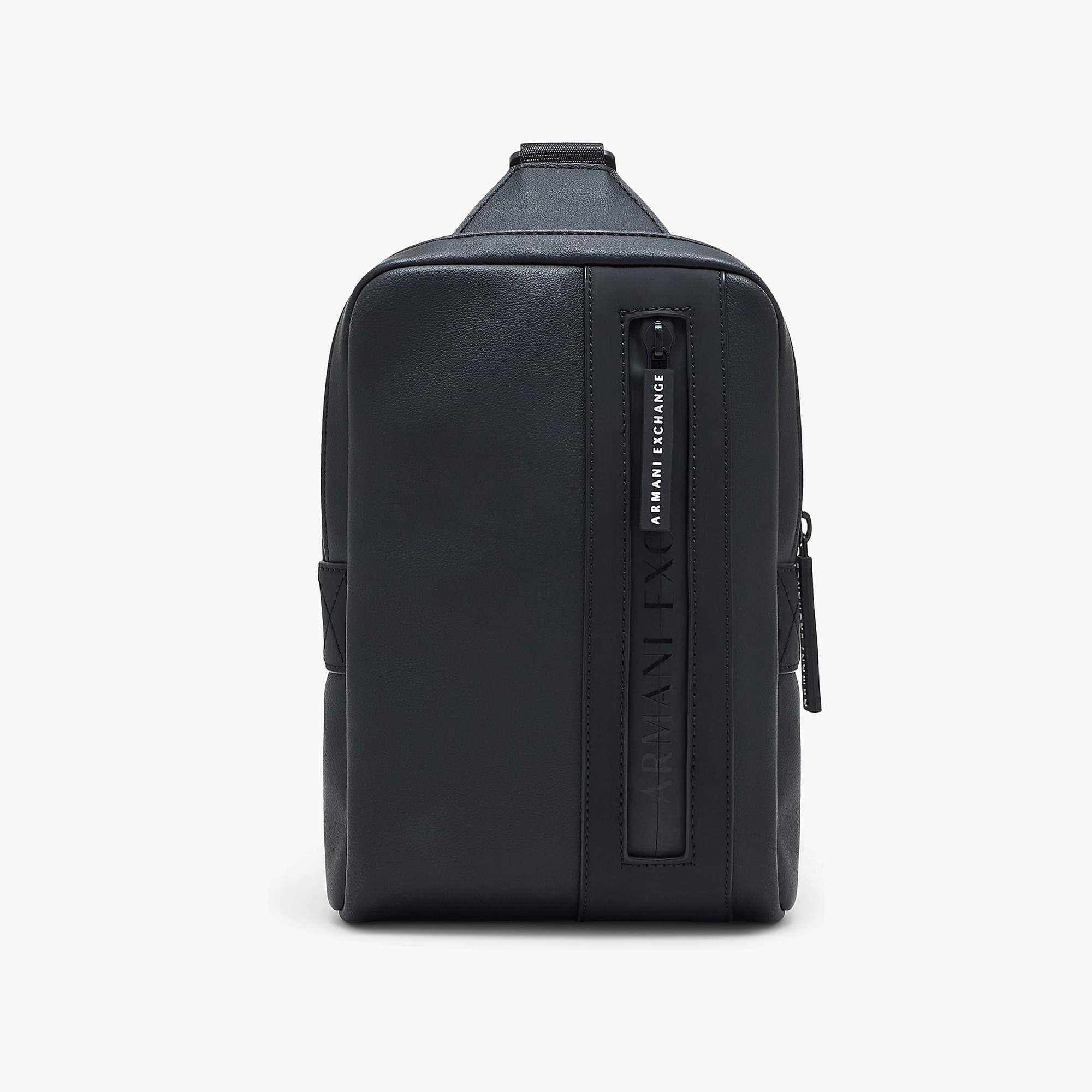 Crossbody Coated Bag With External Zip Pocket
