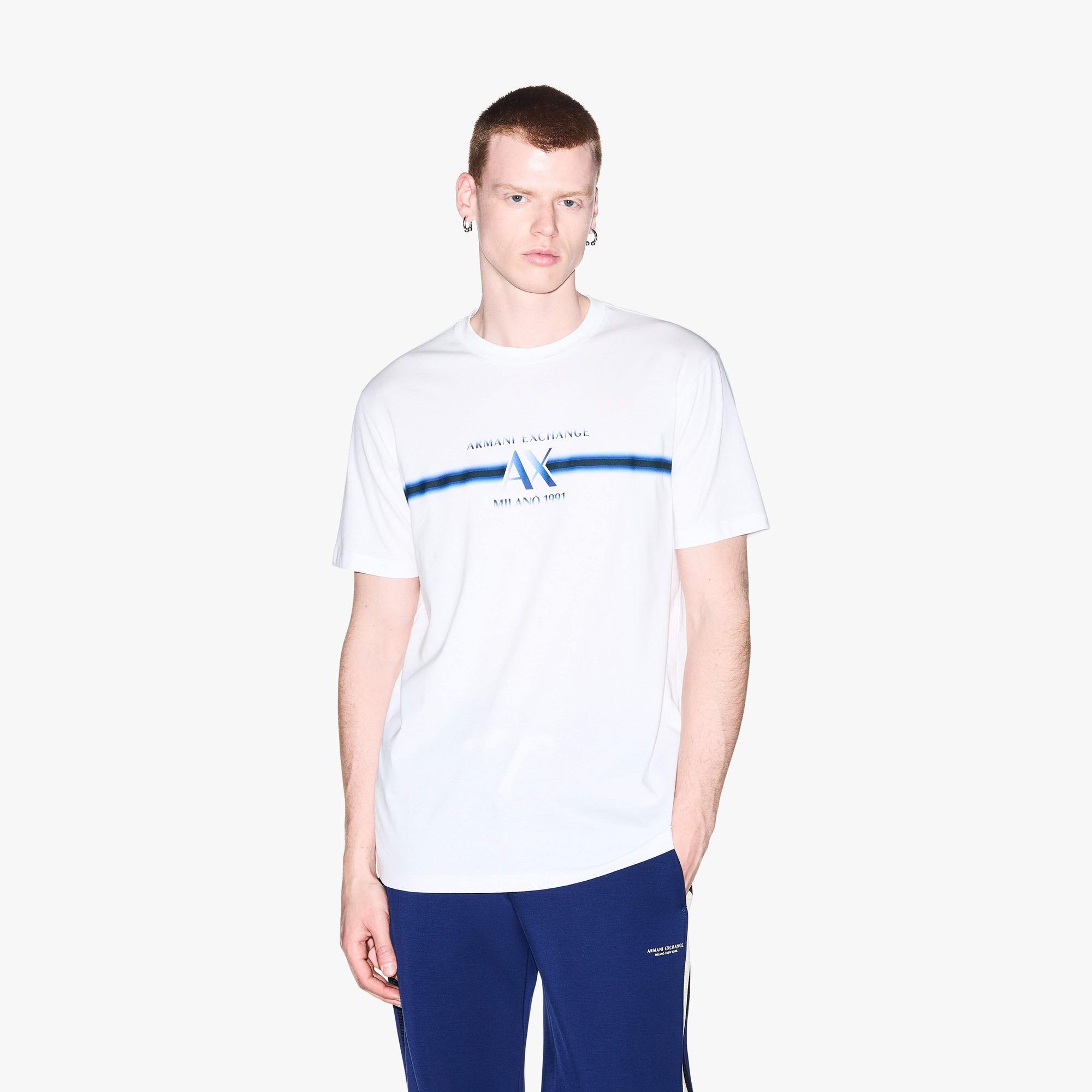 Regular Fit Cotton Crewneck T-Shirt With Central Branding