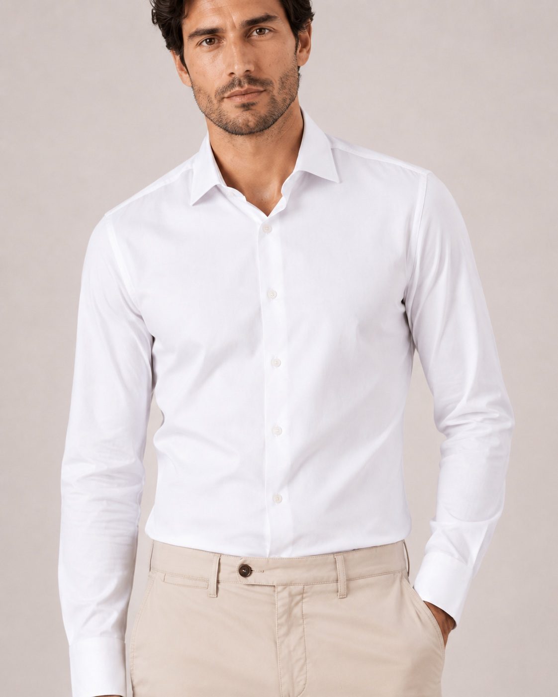 PERMANENT SHIRT LONG SLEEVE WHITE