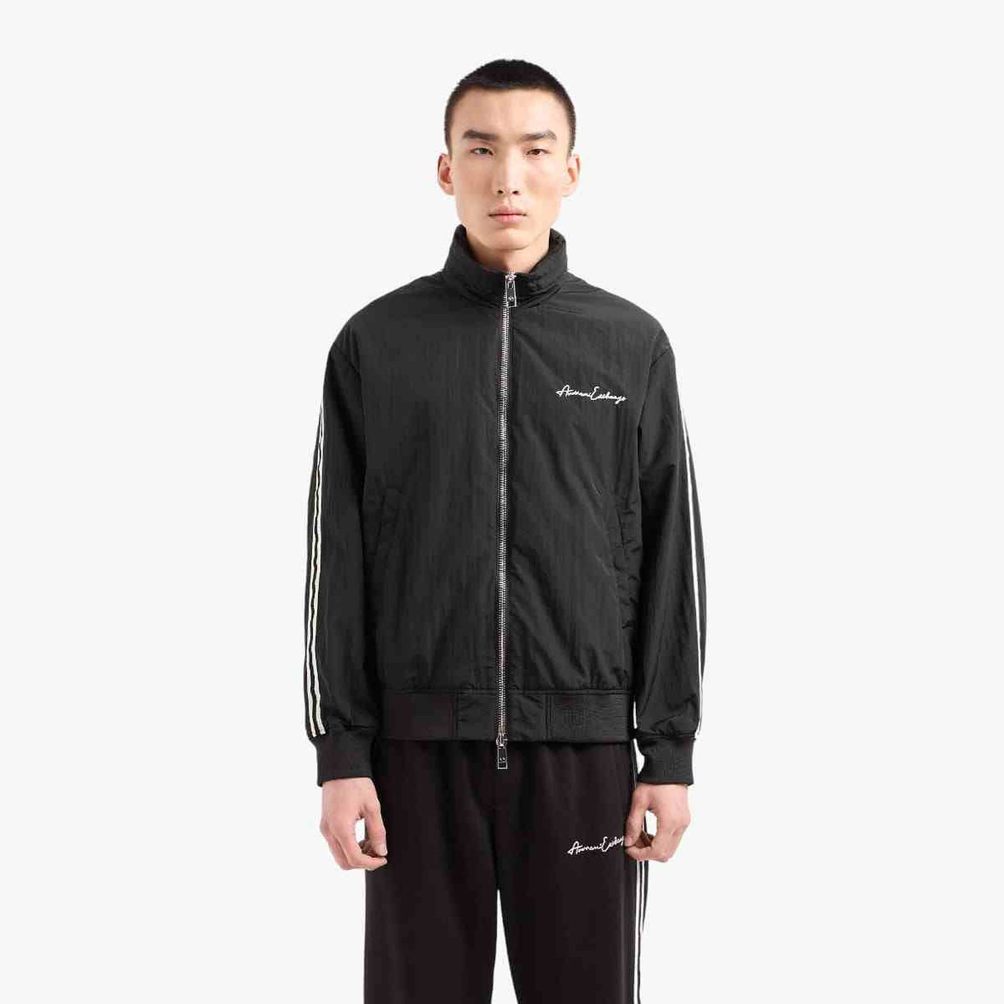 Signature Logo Crinkle Fabric Jacket