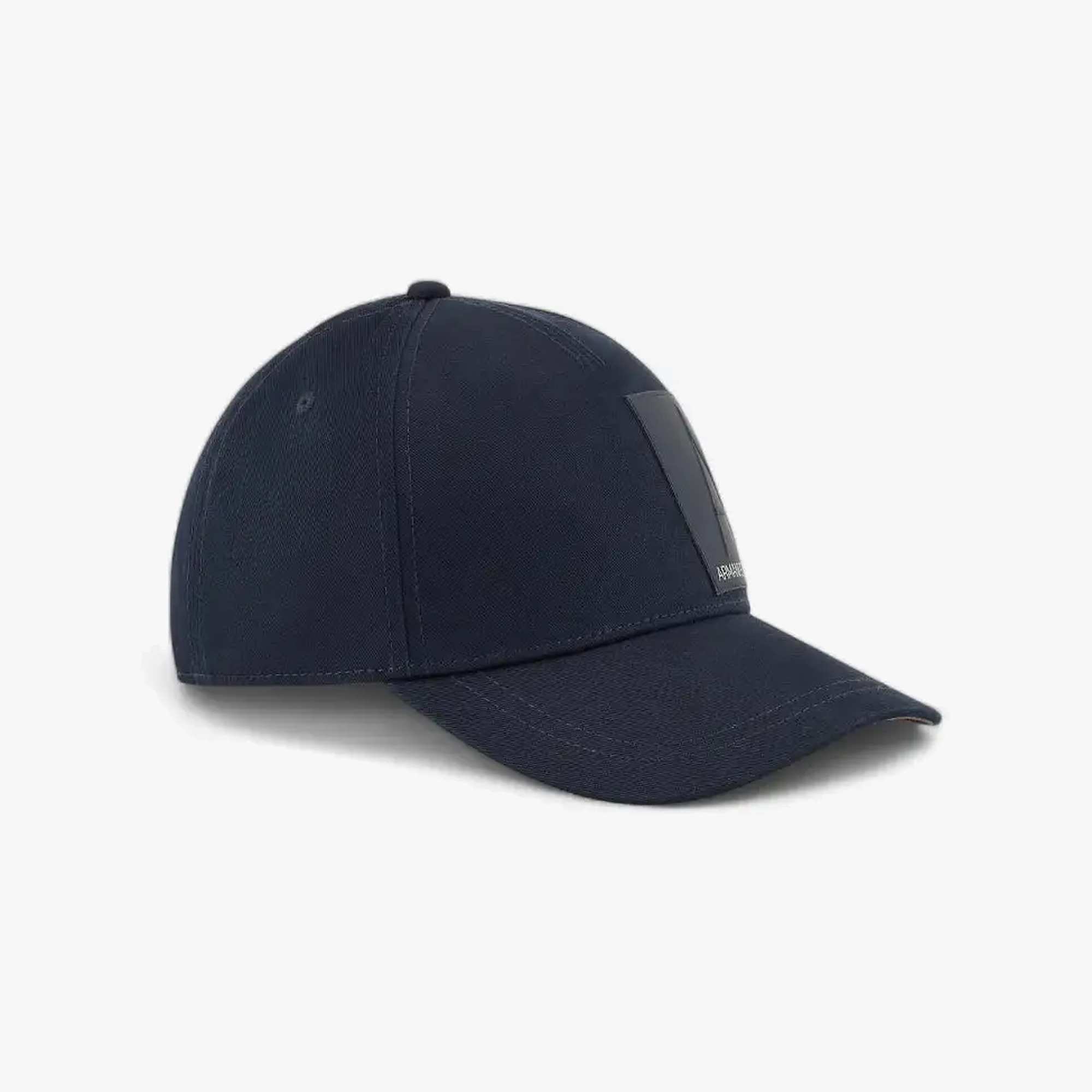 A Line Cotton Cap With Embossed Logo Patch