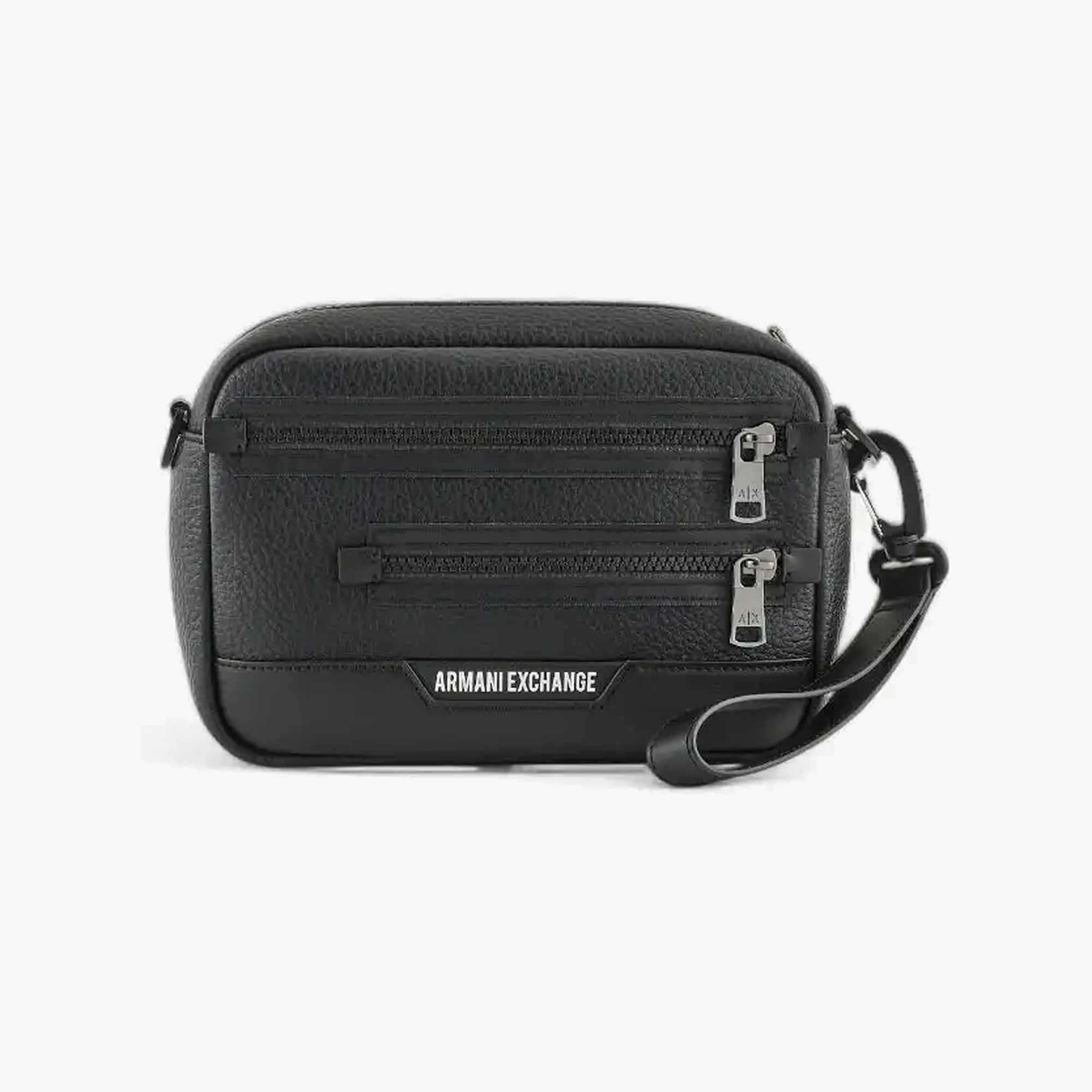 Coated Crossbody Bag With 2 External Pockets