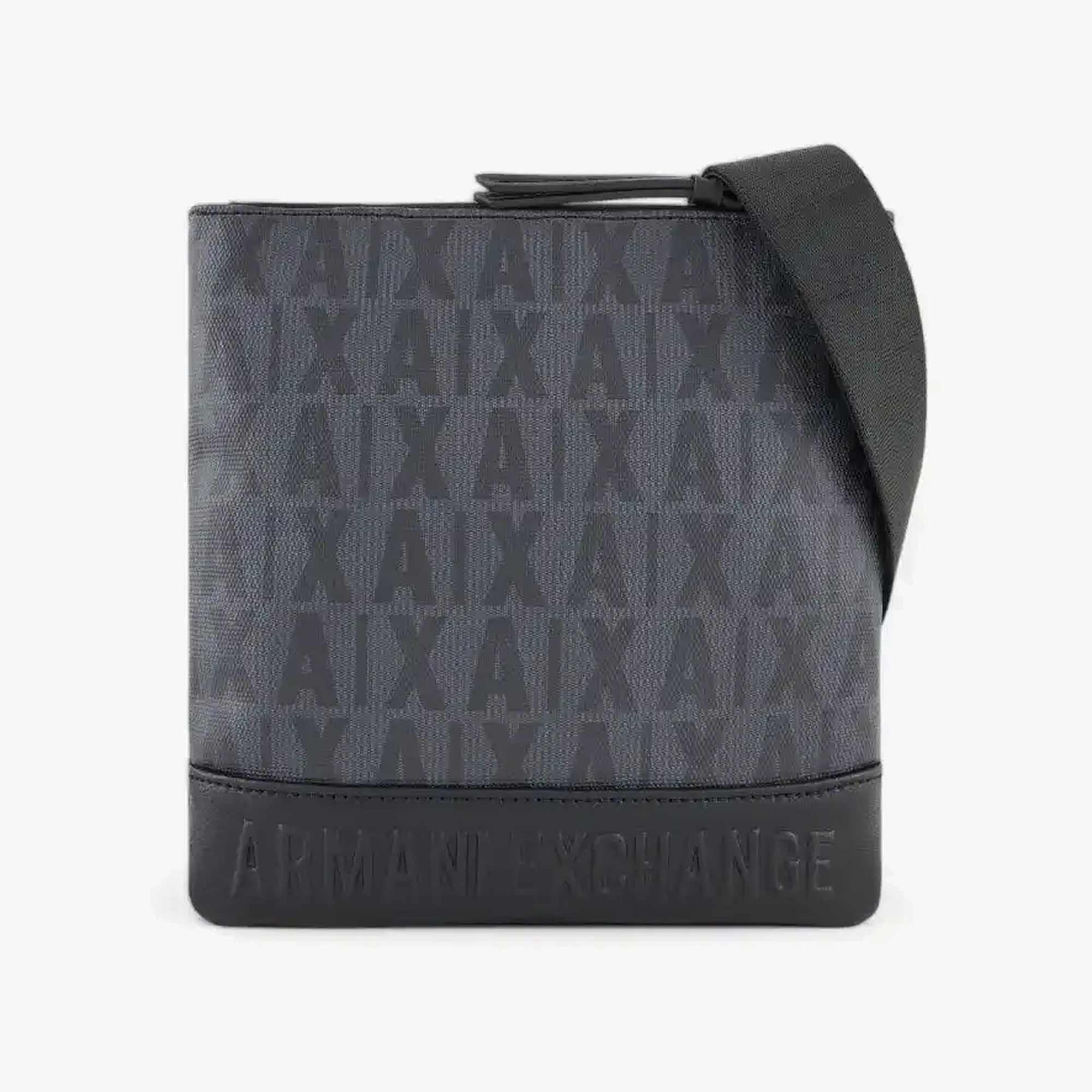 All Over Logo Flat Shoulder Bag
